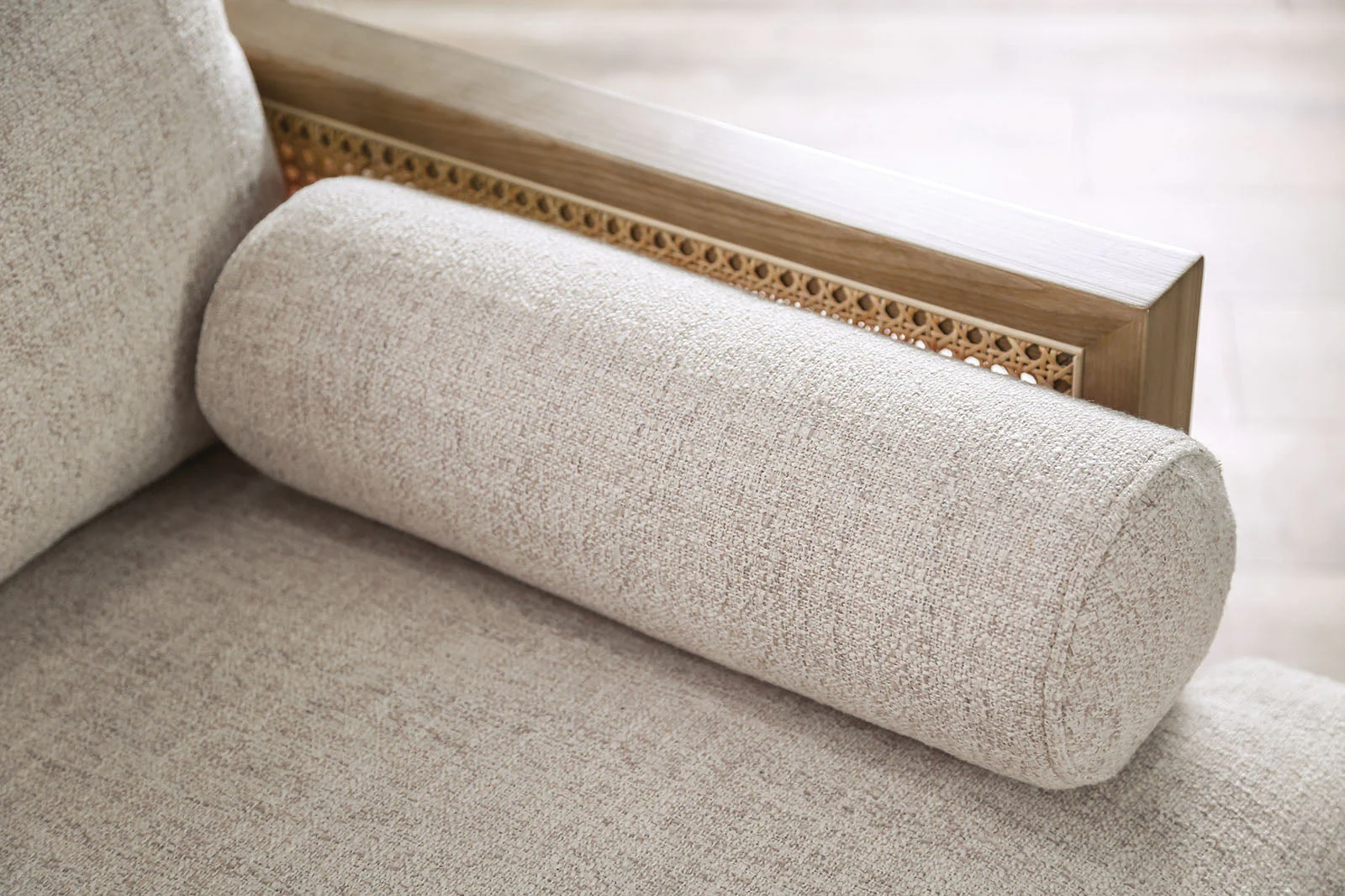 Alesund Beige/Light Oak Sofa & Loveseat - Image 7