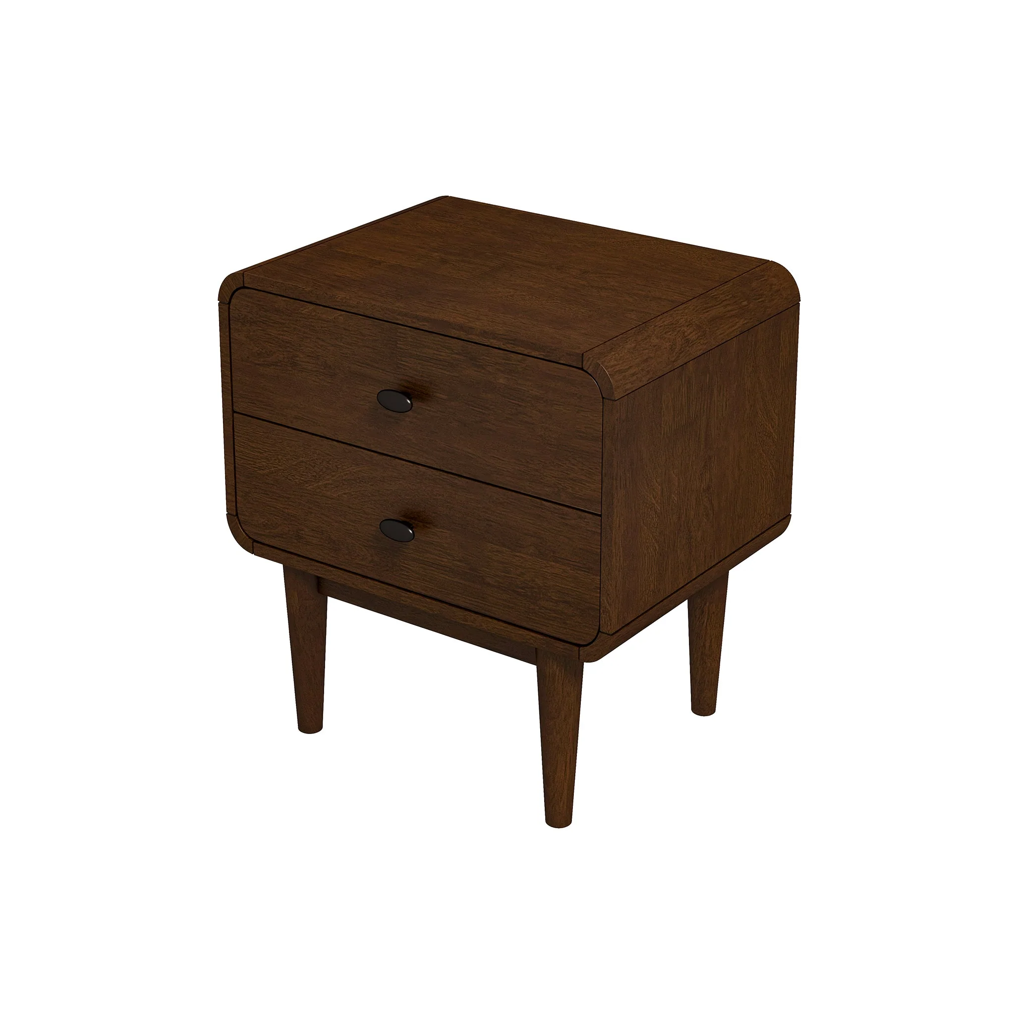 Alexa Mid Century Modern Style Night Stand 2-Drawer - Image 7
