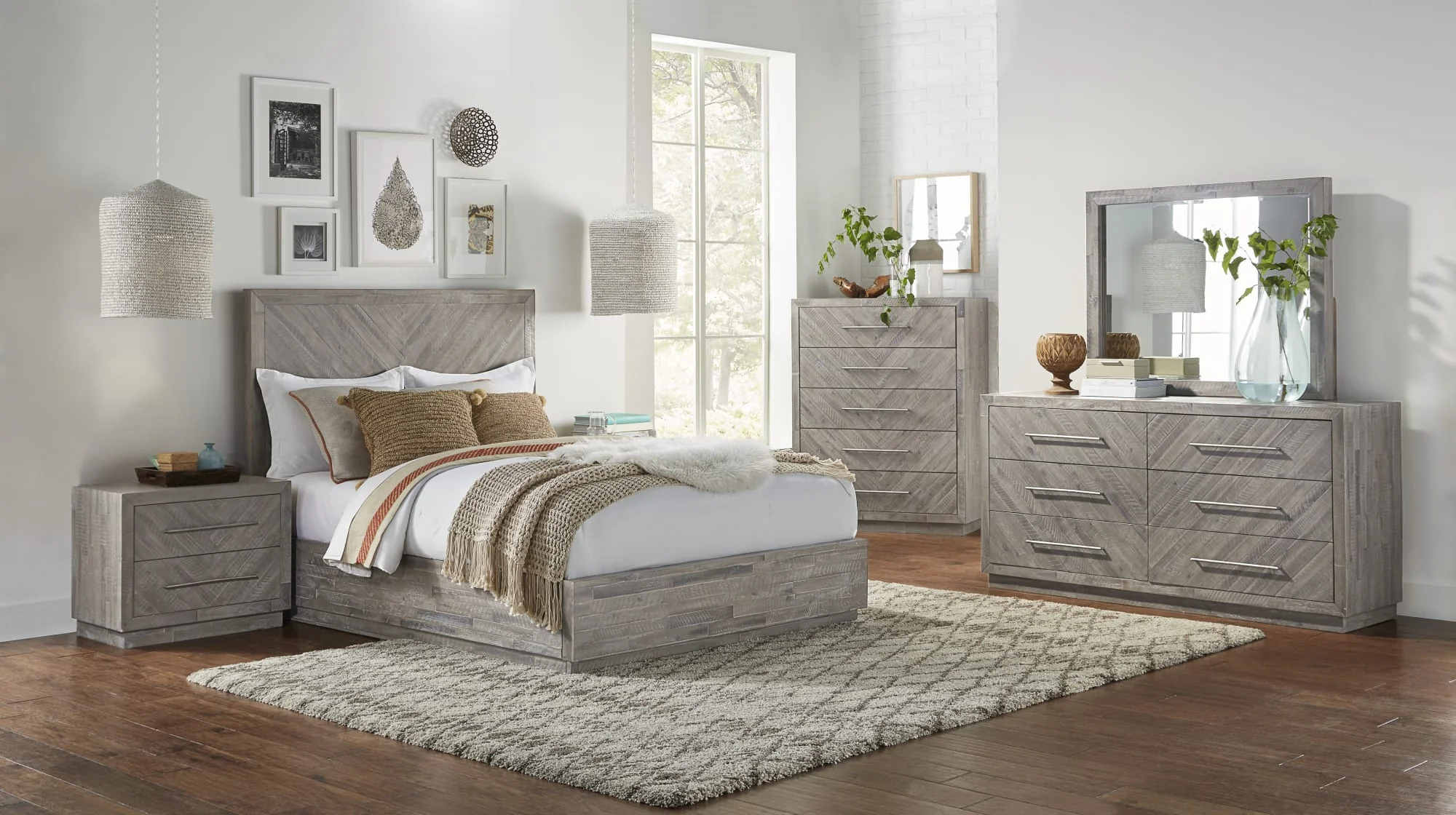 Alexandra Rustic Latte California King Solid Wood Storage Bed - Image 3