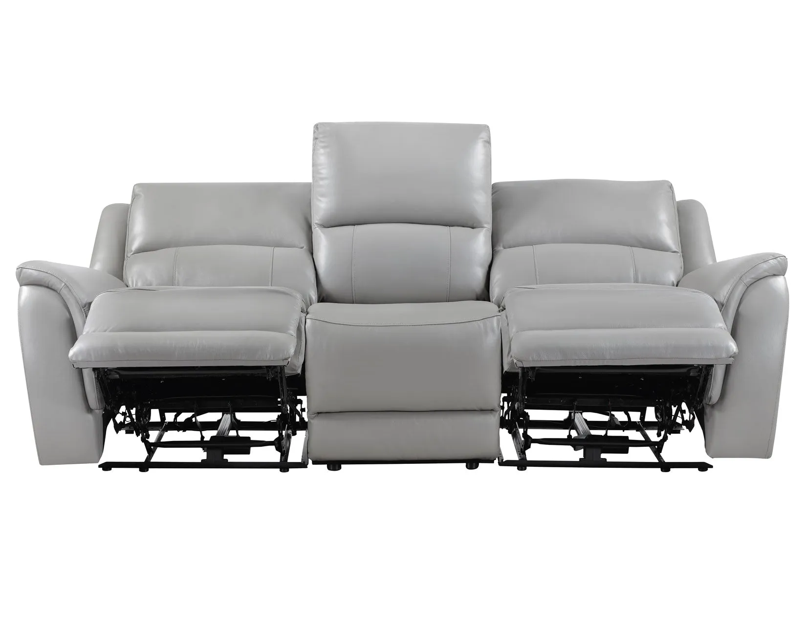Alexandria Stone Top-Grain Leather Power Reclining Sofa - Image 7
