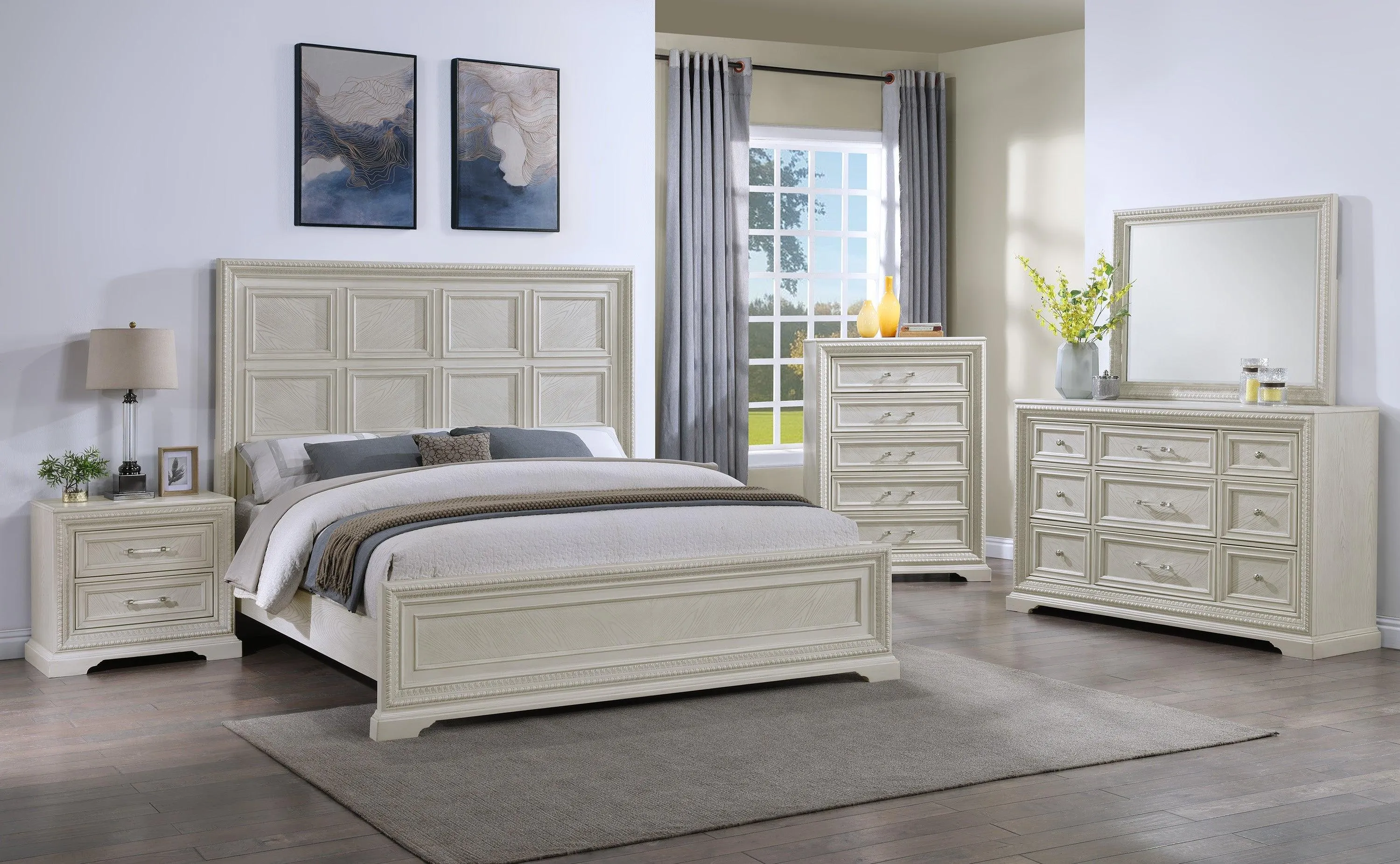 Alexandria Whitewash Chest - Image 2
