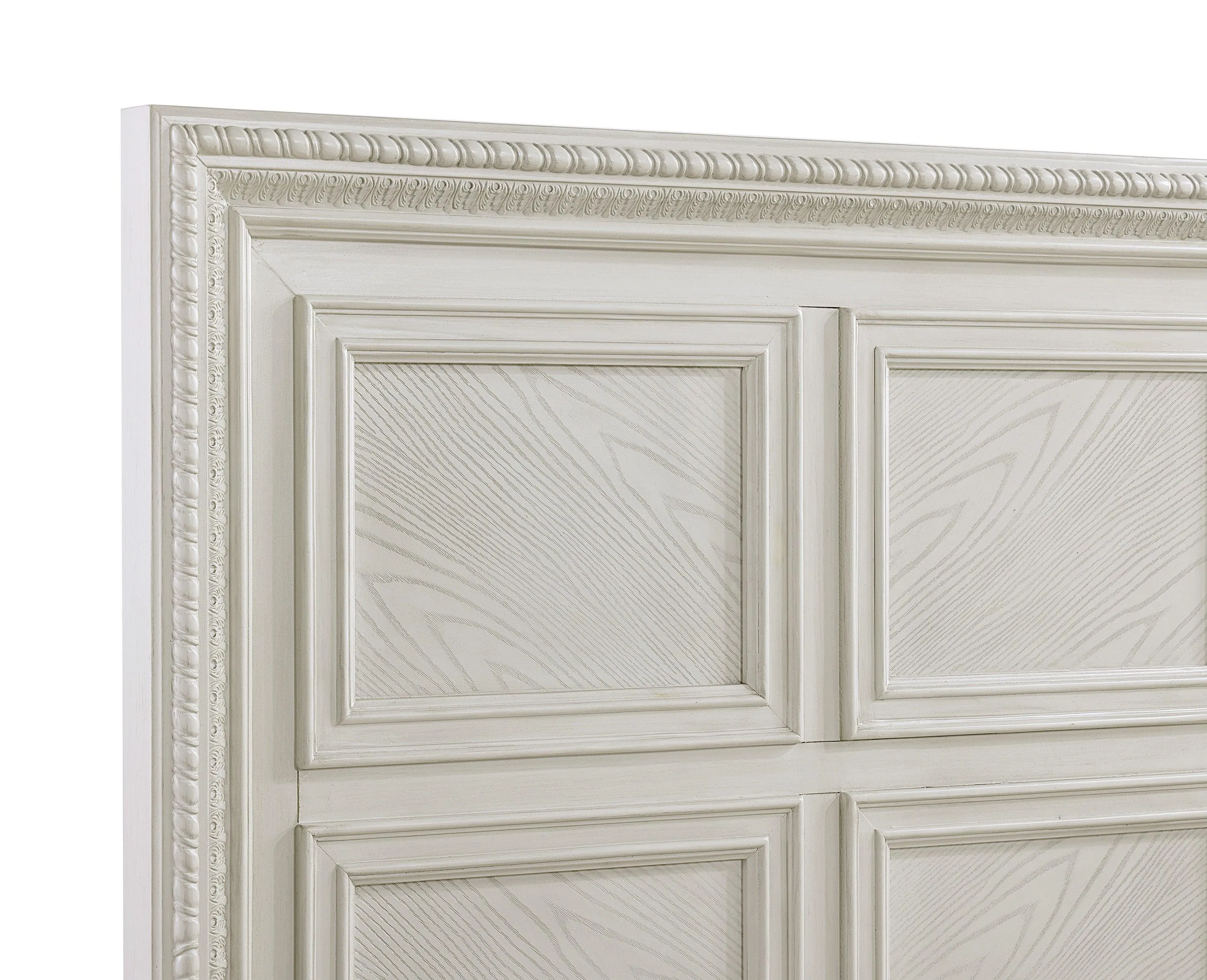 Alexandria Whitewash King Panel Bed - Image 3