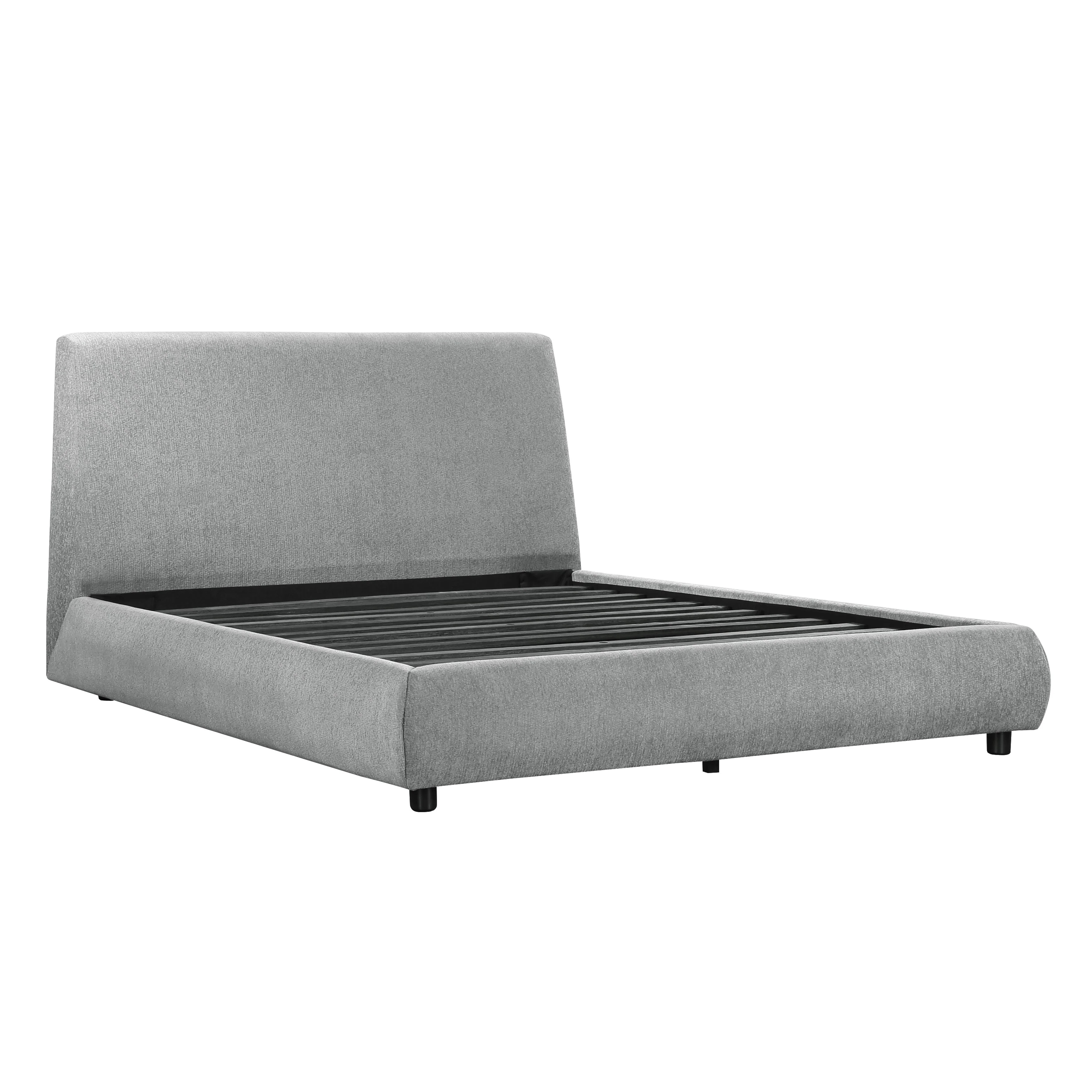 Alford Gray Eastern King Upholstered Platform Bed - Image 5