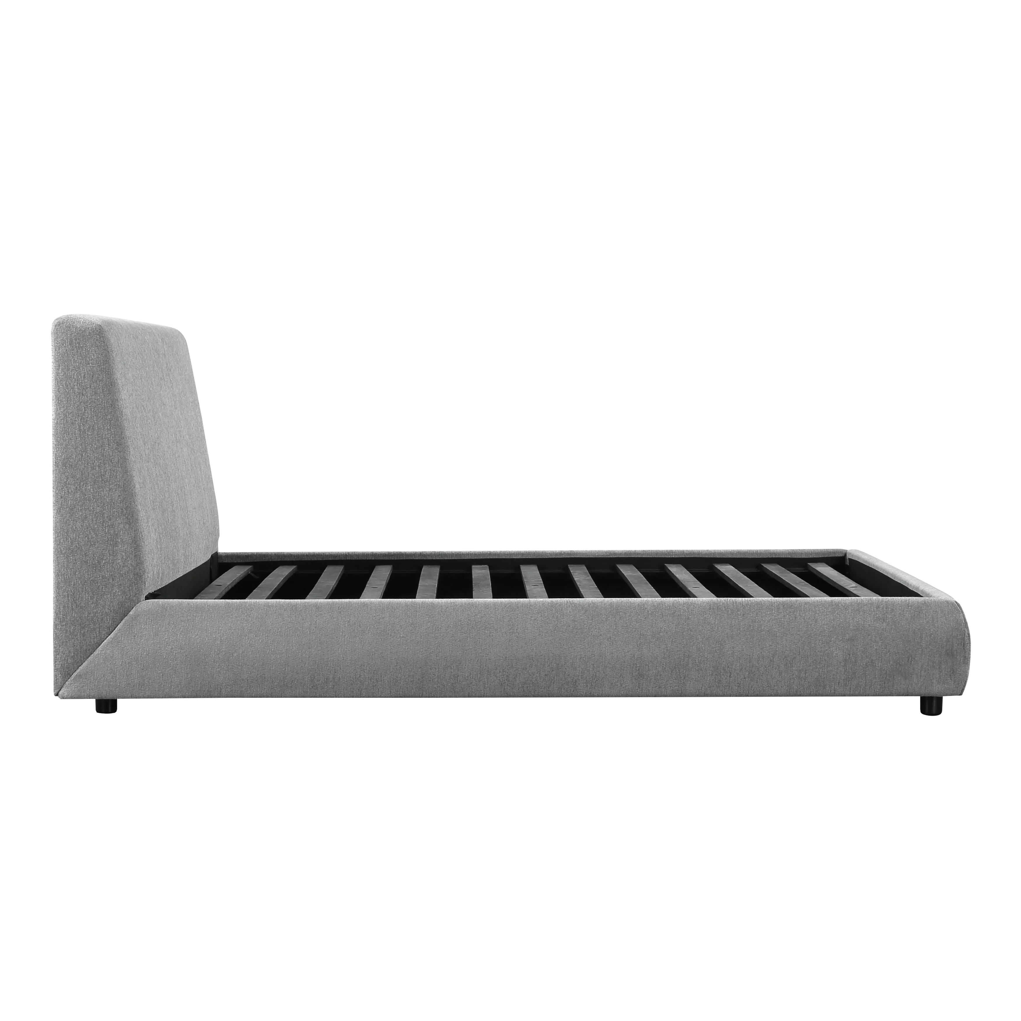 Alford Gray Full Upholstered Platform Bed - Image 6
