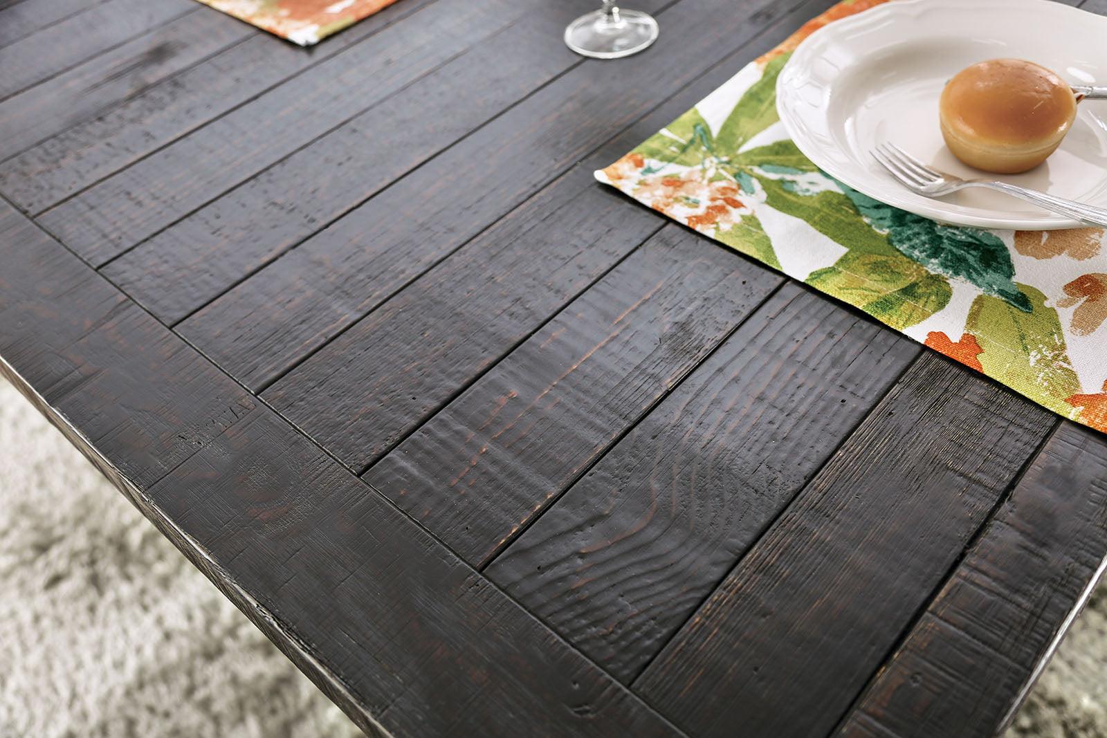 Alfred Antique Black Dining Table - Image 3