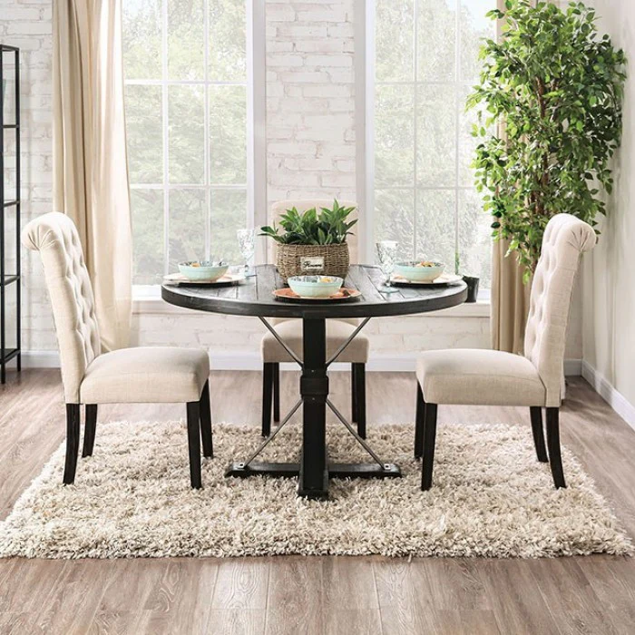 Alfred Antique Black/Ivory 5-Piece Dining Room Set - Image 3