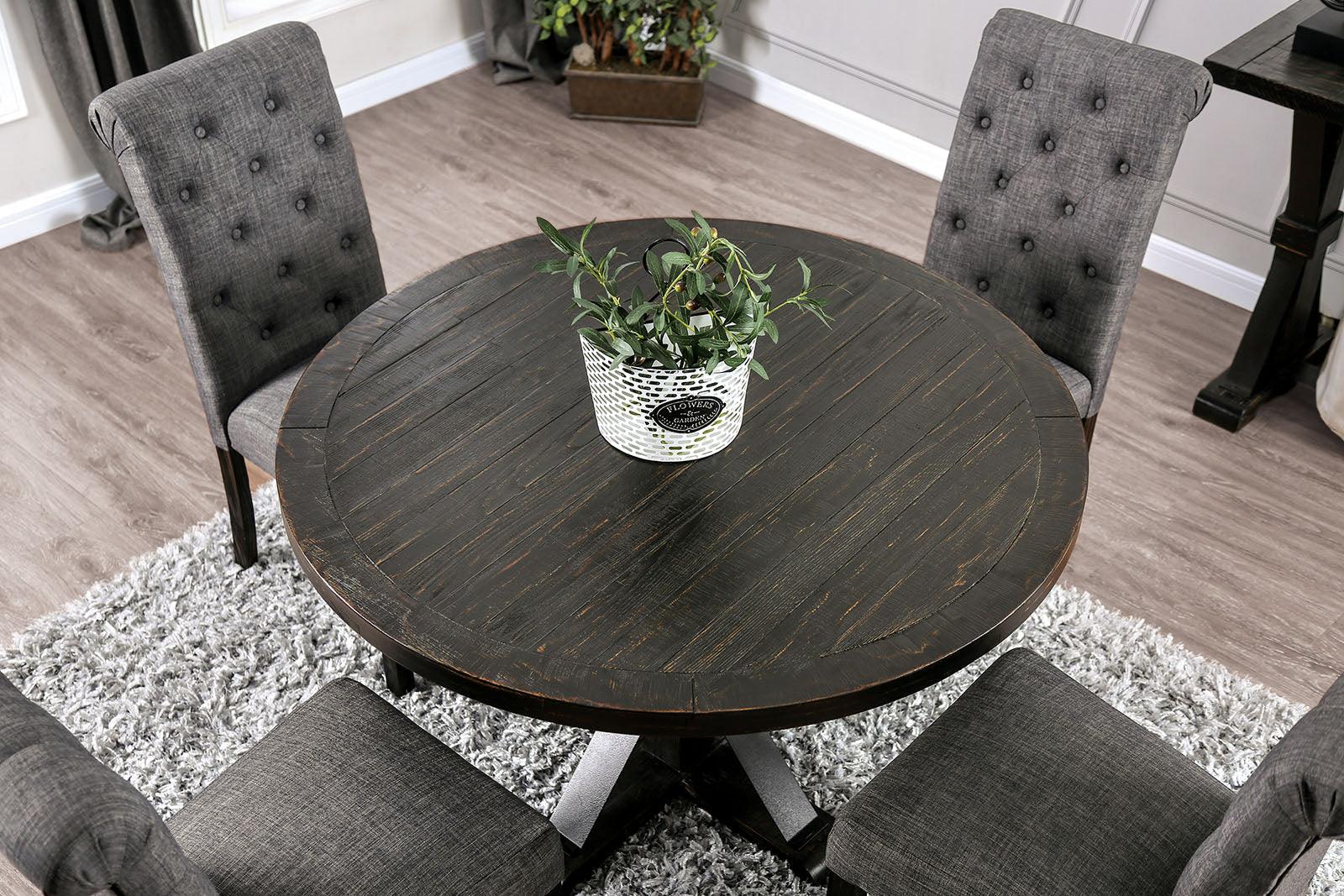 Alfred Antique Black/Ivory Round Table - Image 2