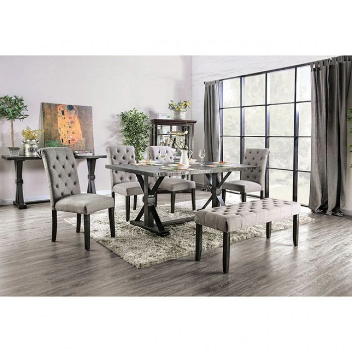 Alfred Antique Black/Rustic 6-Piece Dining Room Set - Image 3