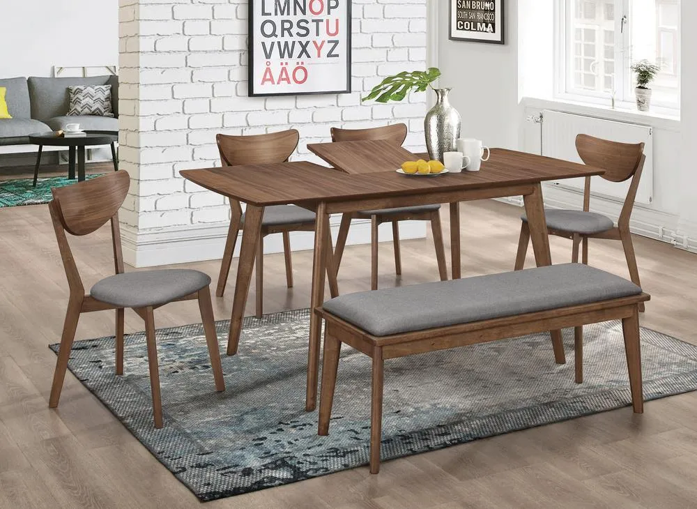 Alfredo Gray/Natural Walnut Upholstered Dining Chairs, Set of 2 - Image 6