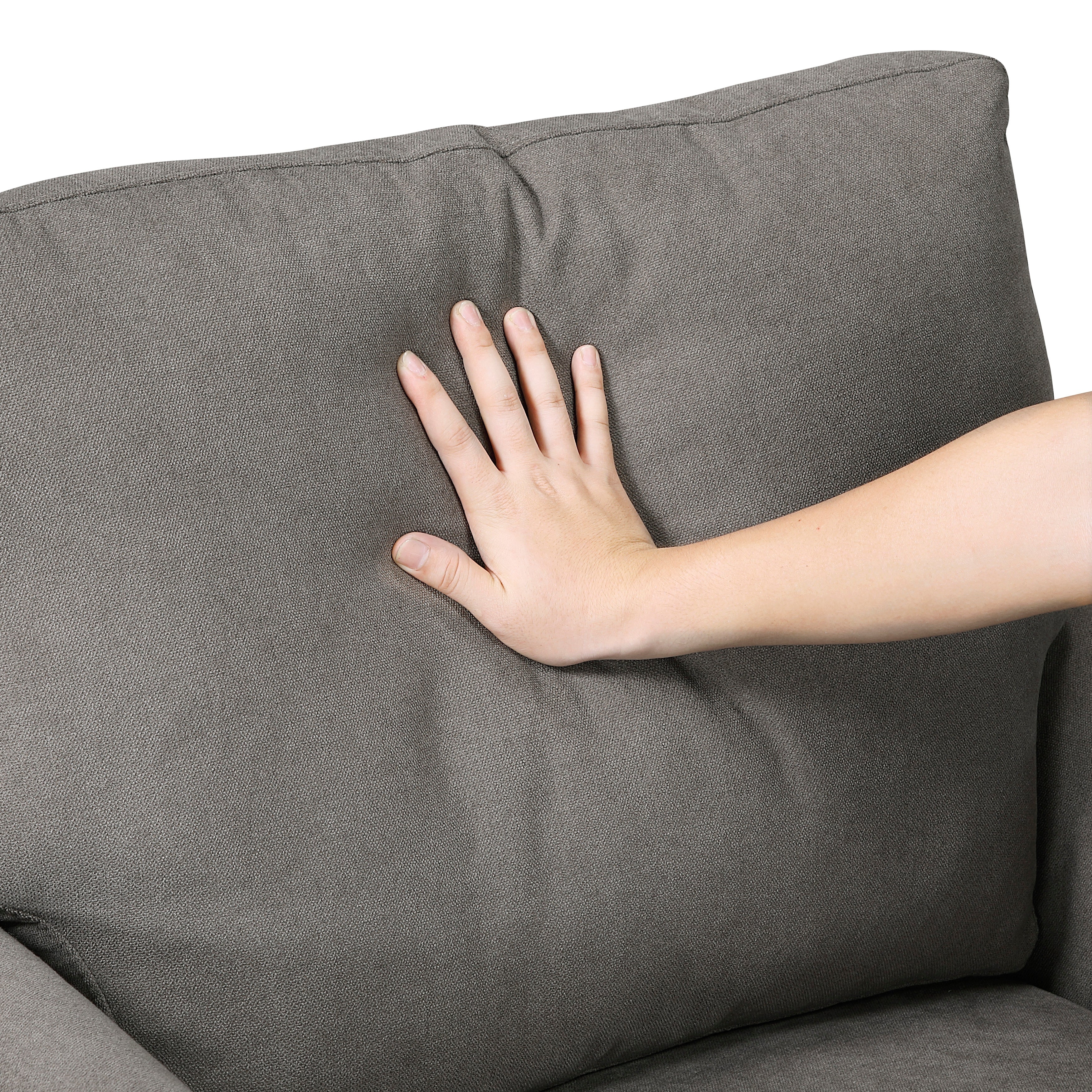 Aliana Chocolate Loveseat - Image 6