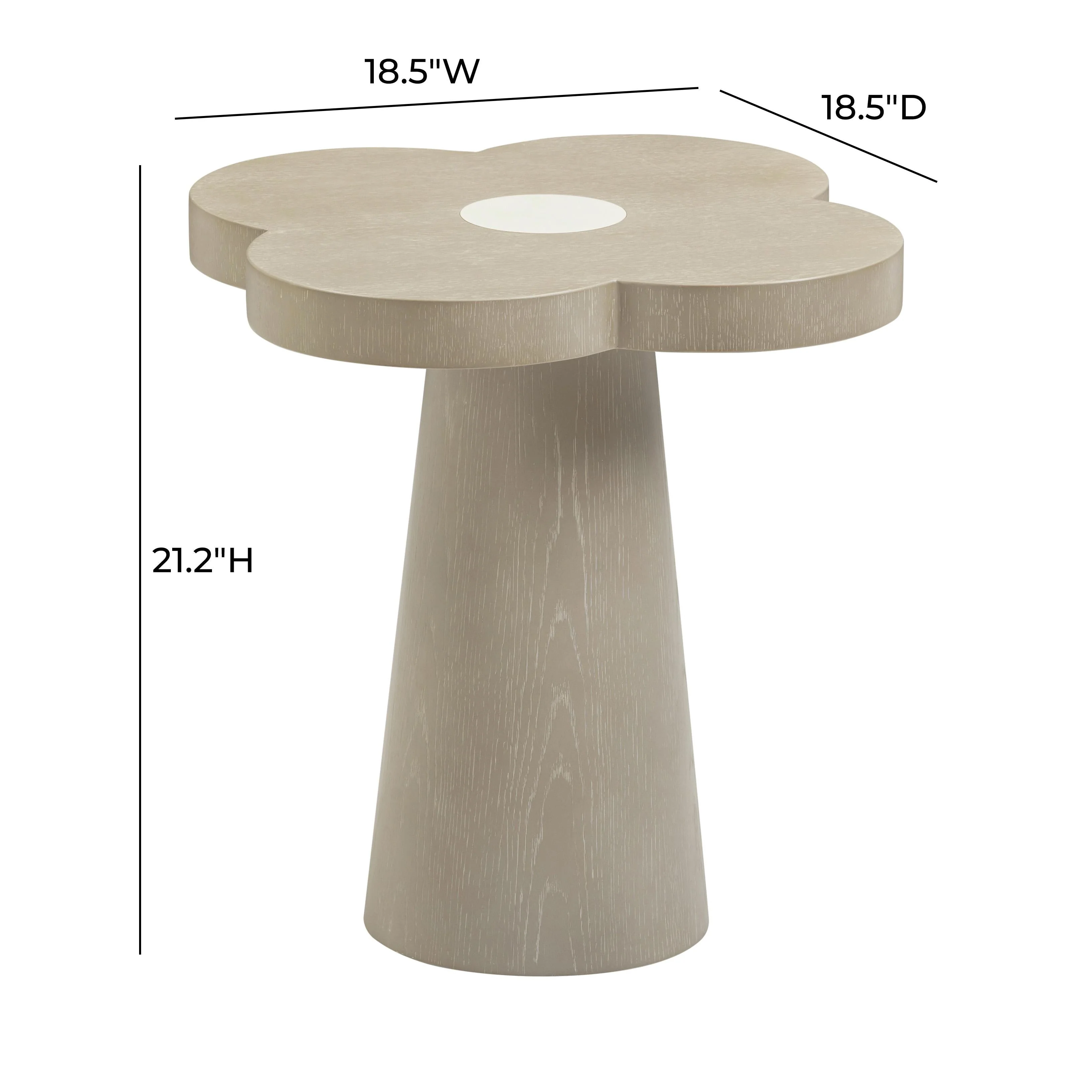 Allium Washed Ash Side Table - Image 6