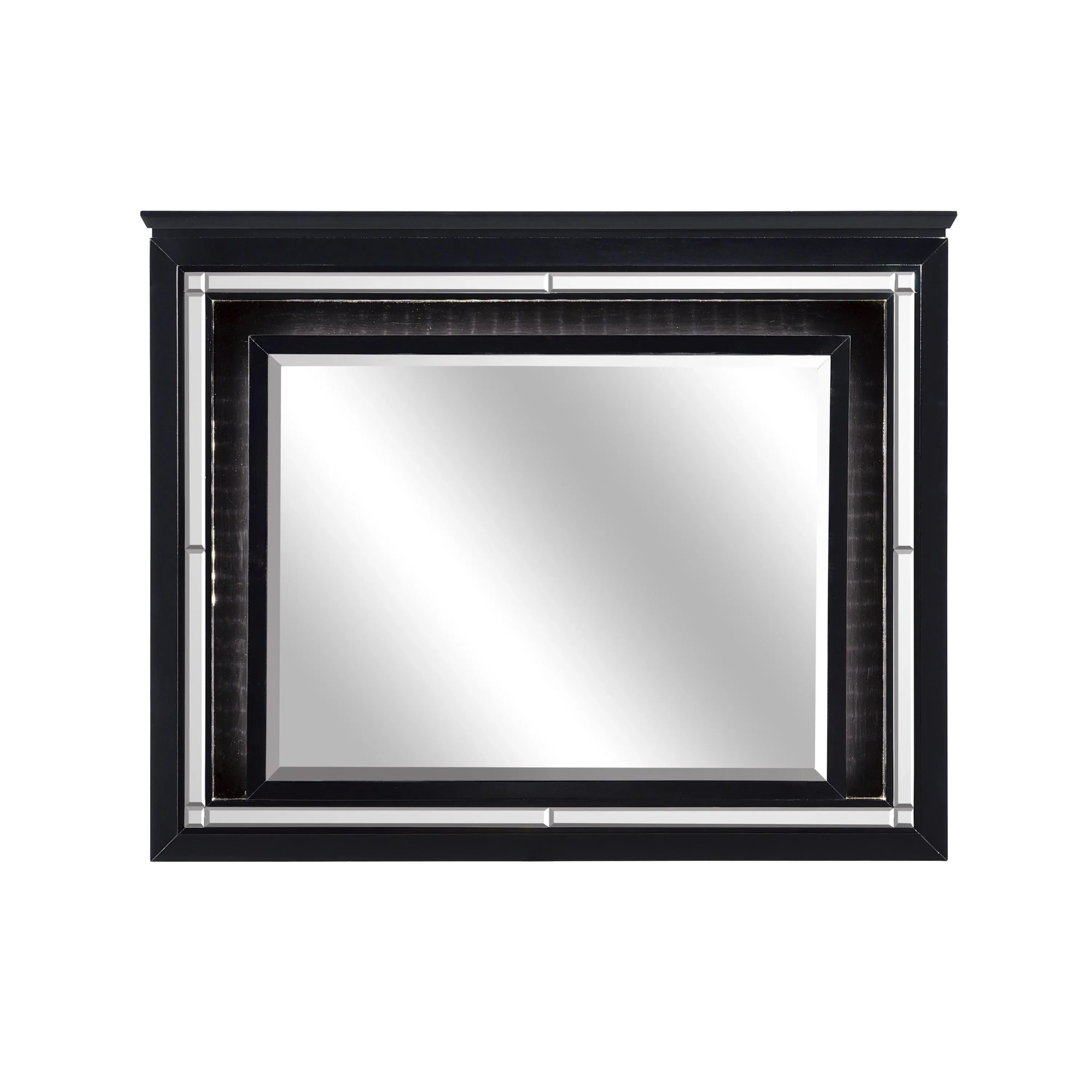 Allura Black LED Upholstered Panel Bedroom Set - Image 12