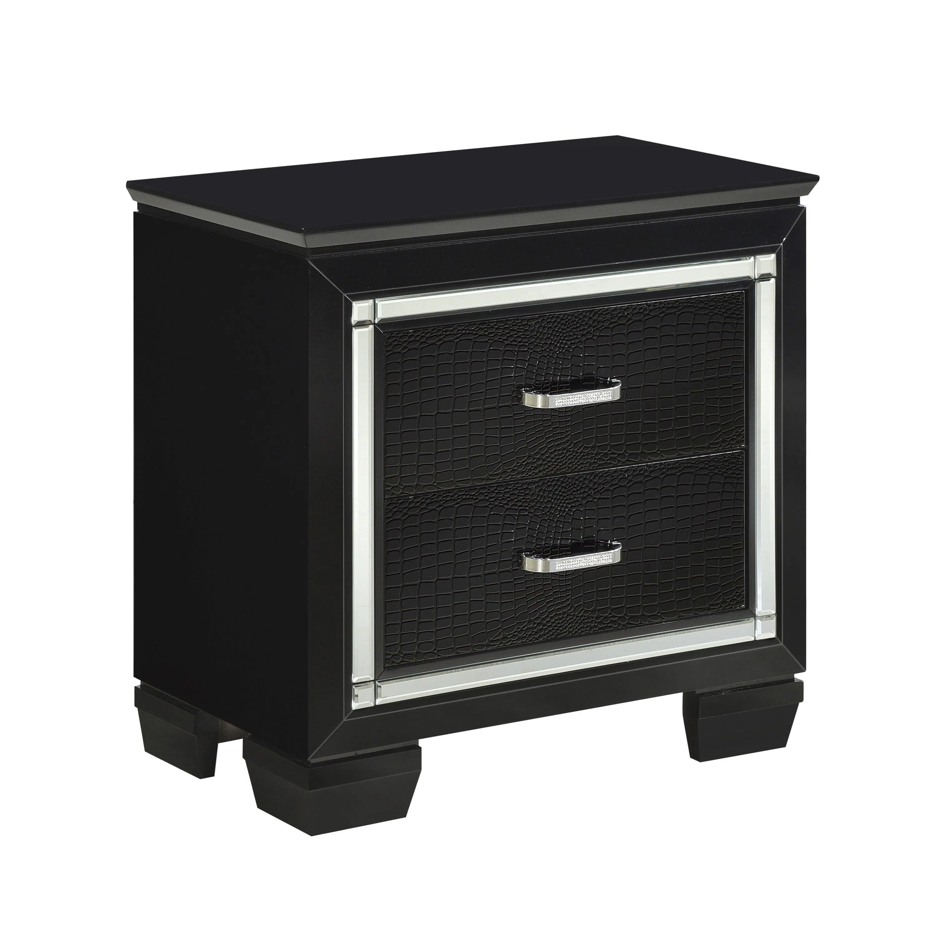 Allura Black Nightstand - Image 4