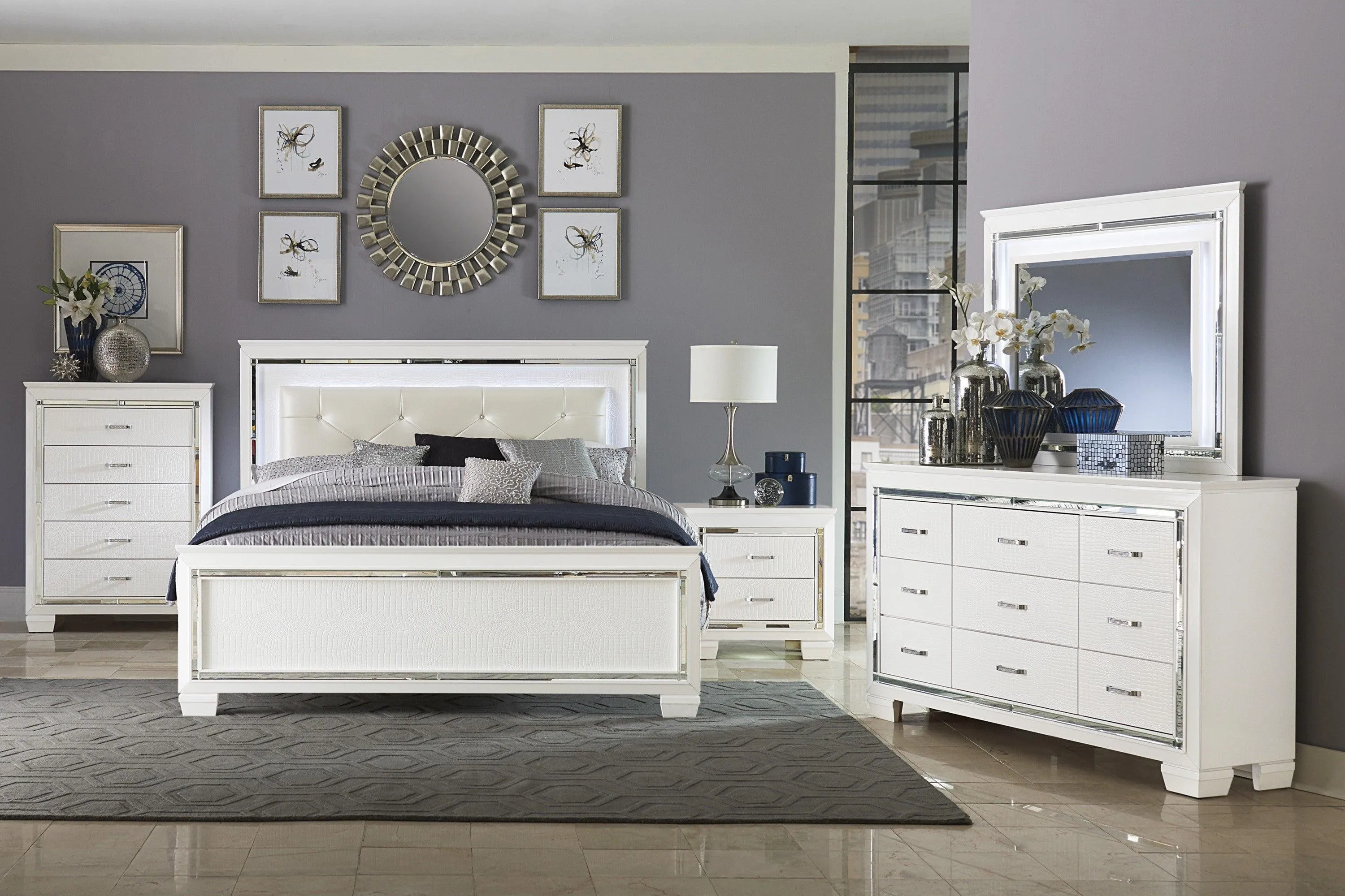 Allura White Nightstand - Image 2