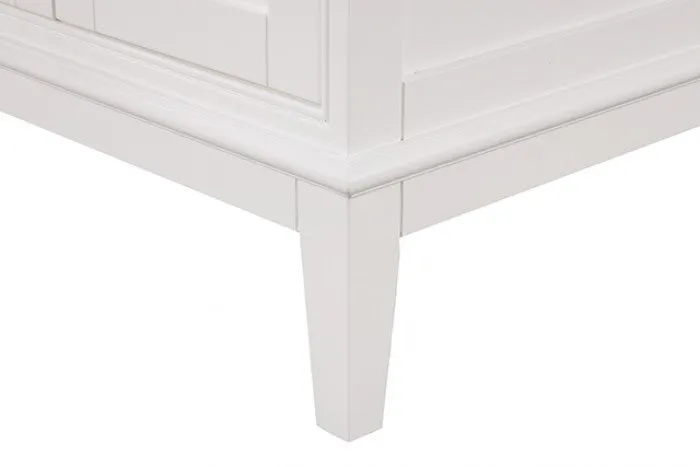 Almeria White Vanity Set with Mirror - Image 8