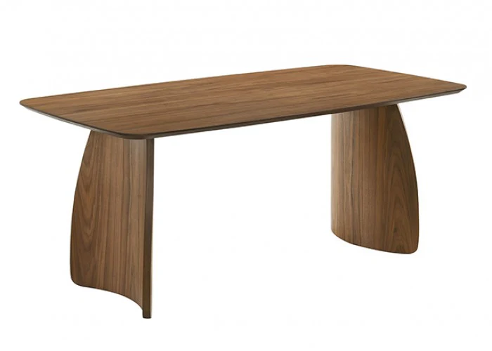 Alnwick Walnut/Beige 7-Piece Dining Room Set - Image 3