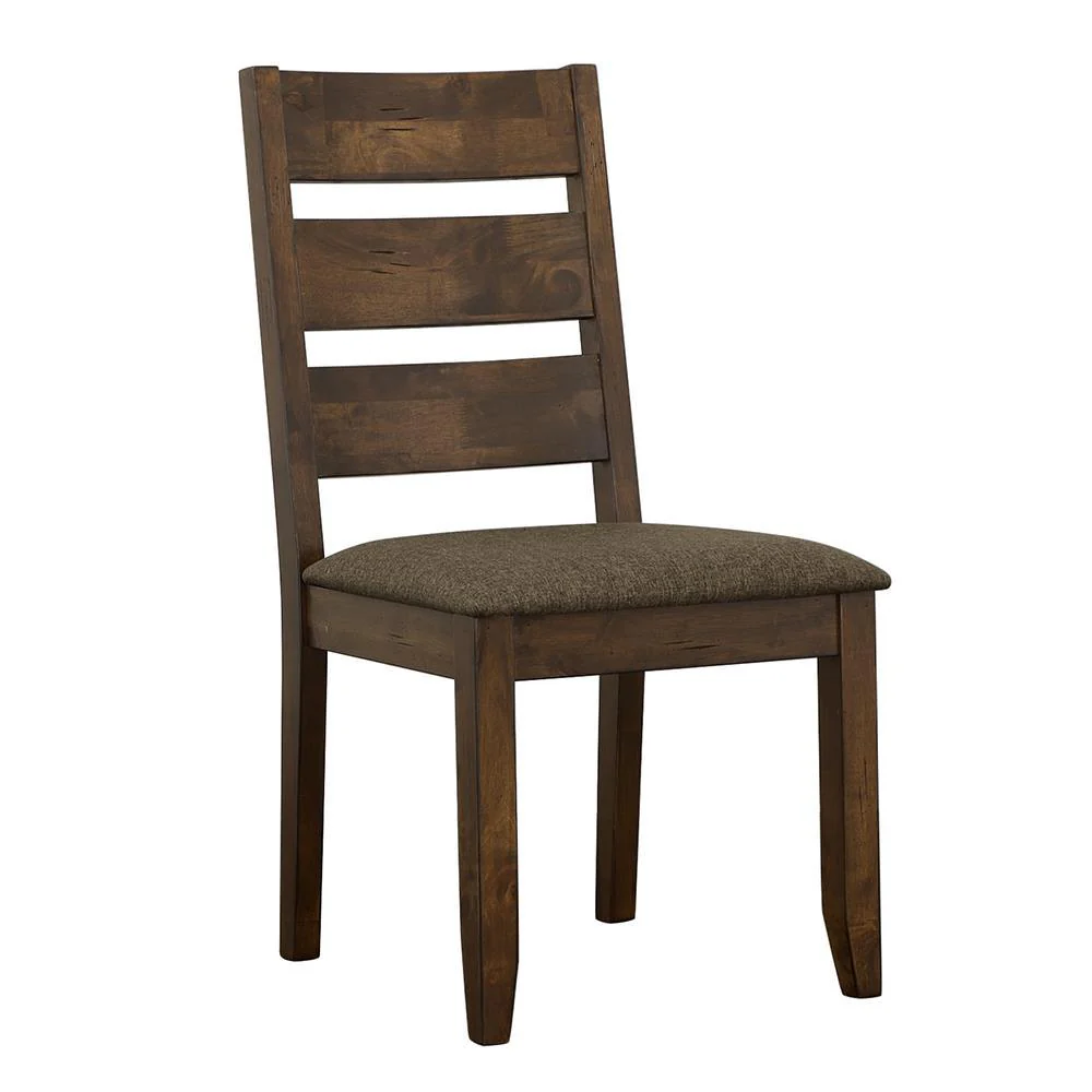 Alston Knotty Nutmeg/Gray Ladder Back Dining Side Chairs, Set of 2 - Image 5