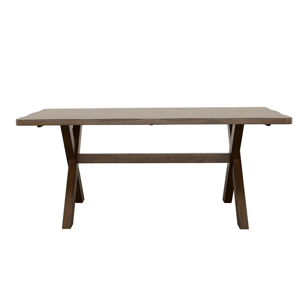 Alston Knotty Nutmeg X-Shaped Dining Table - Image 2