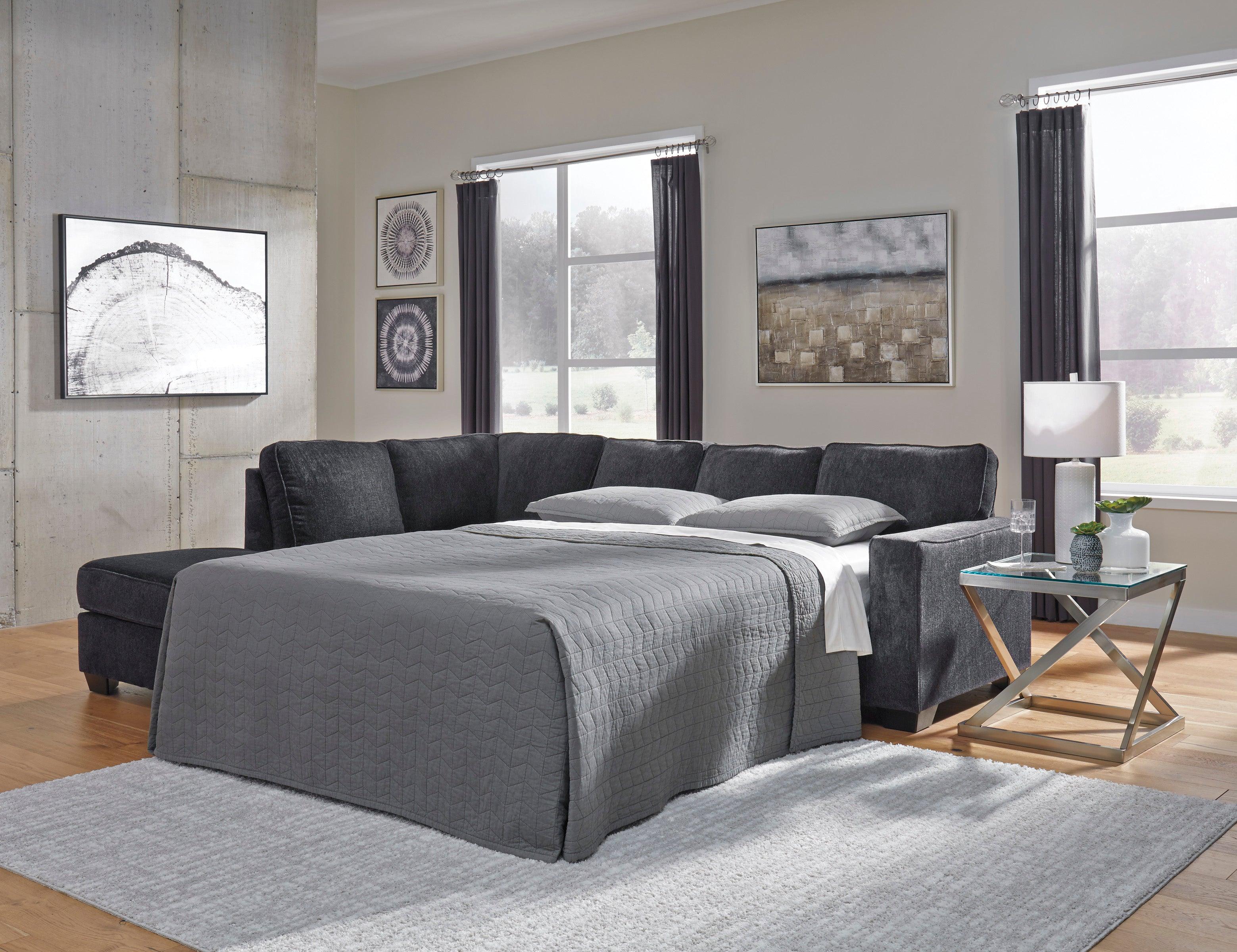 Altari Slate 2-Piece Left Arm Facing Chaise Sleeper Sectional