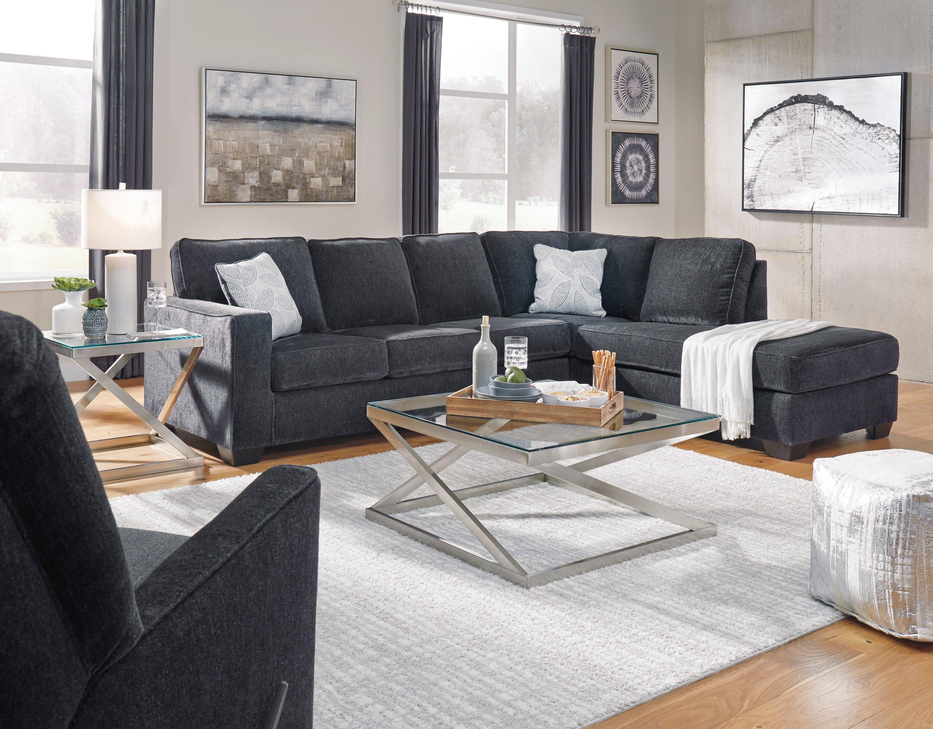 Altari Slate 2-Piece Right Arm Facing Chaise Sleeper Sectional - Image 3