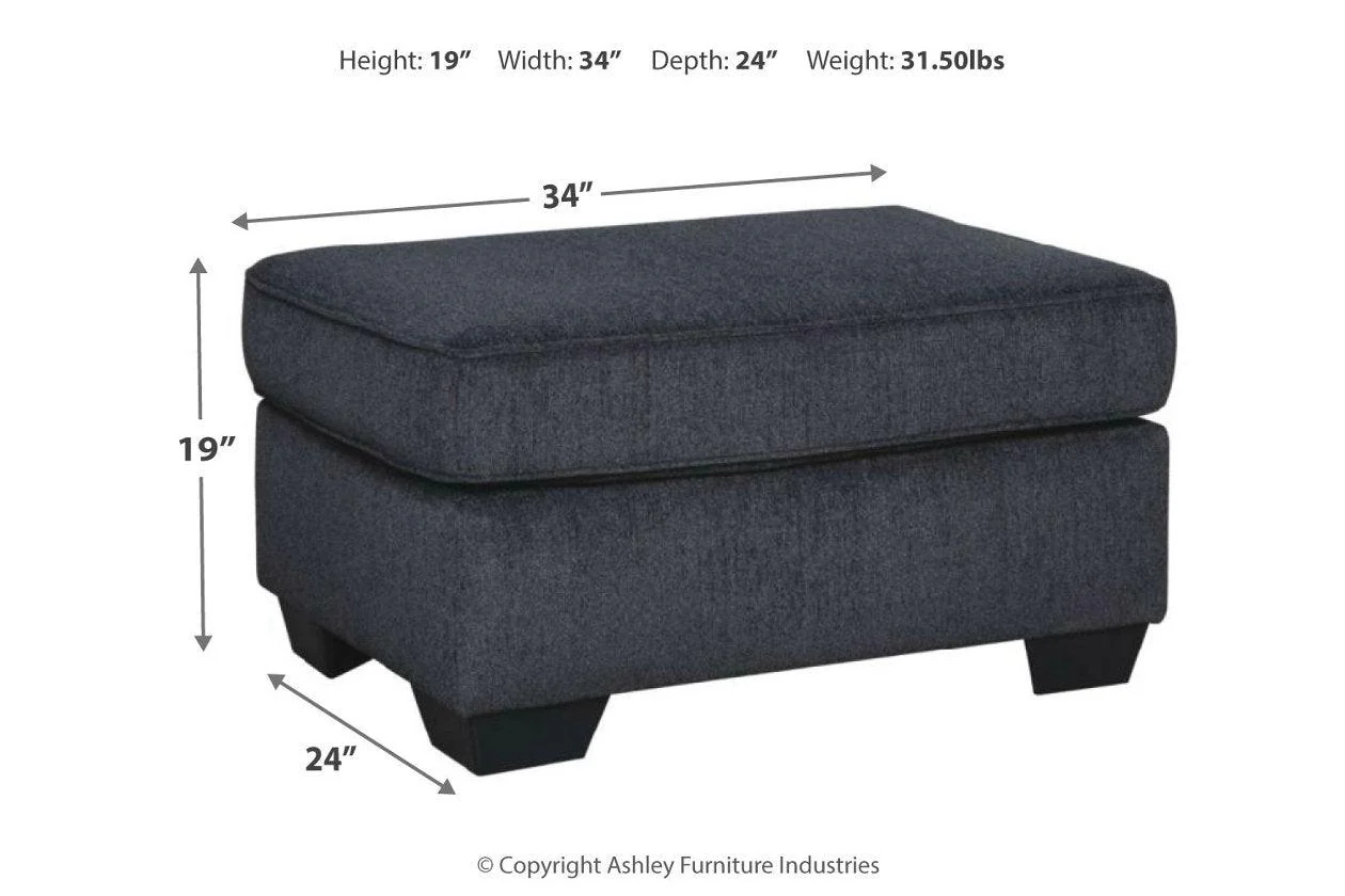 Altari Slate Ottoman - Image 3
