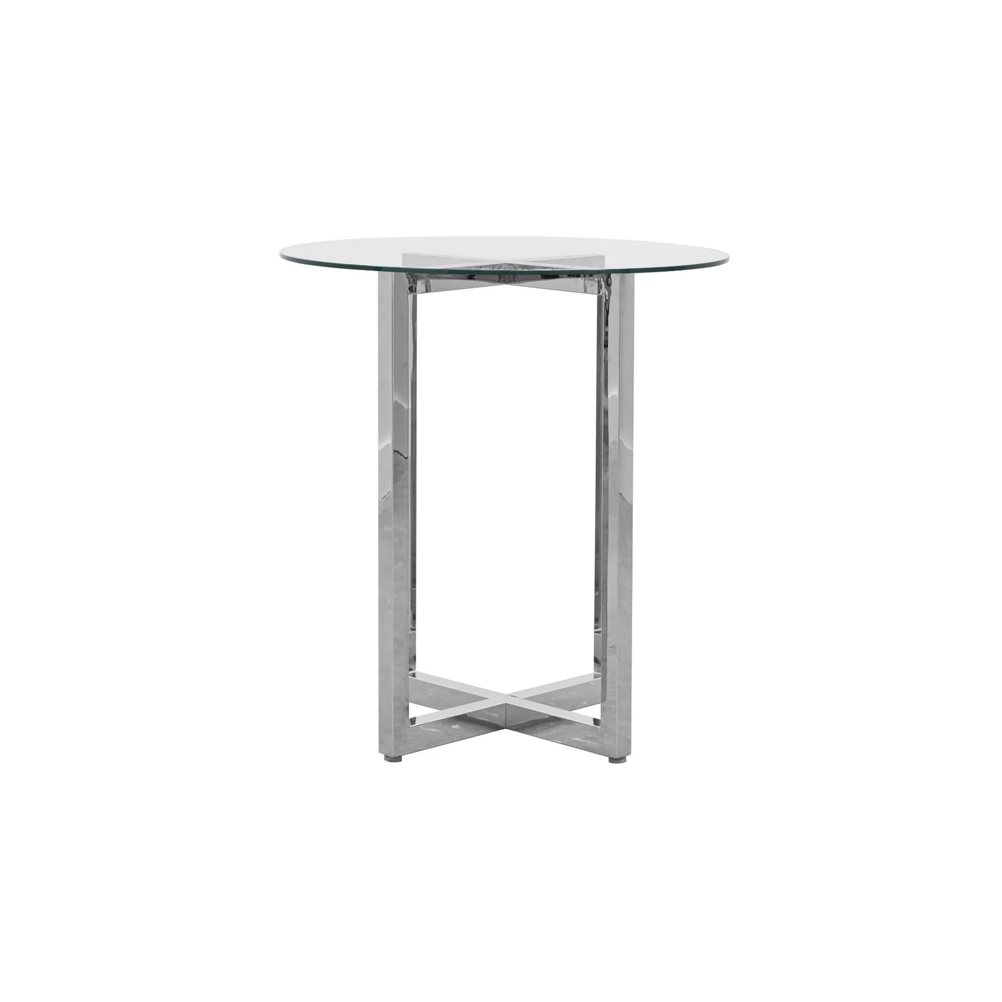 Amalfi 32 inch Round Glass Top Bar Table - Image 4