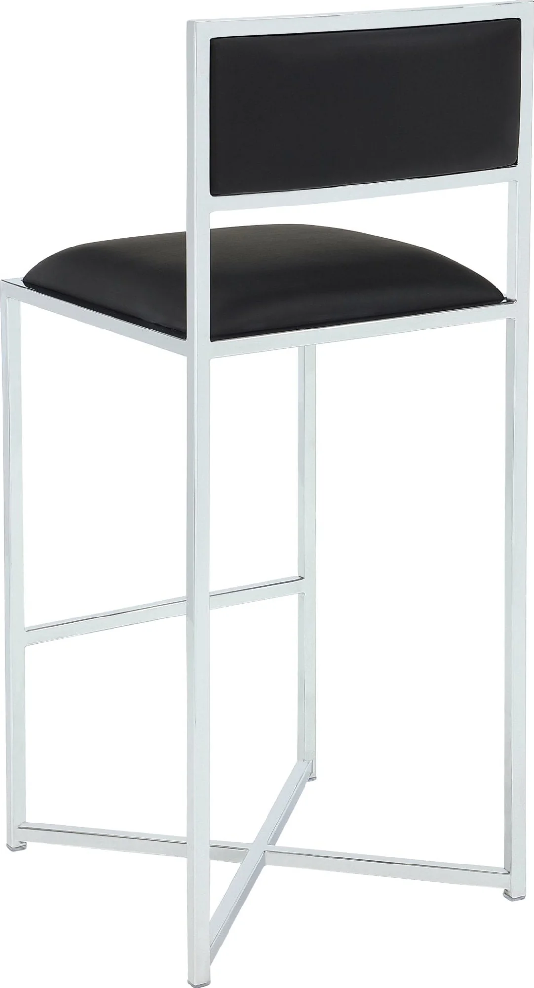 Amalfi Soot/Chrome X Base Bar Stool (Set of 2) - Image 4