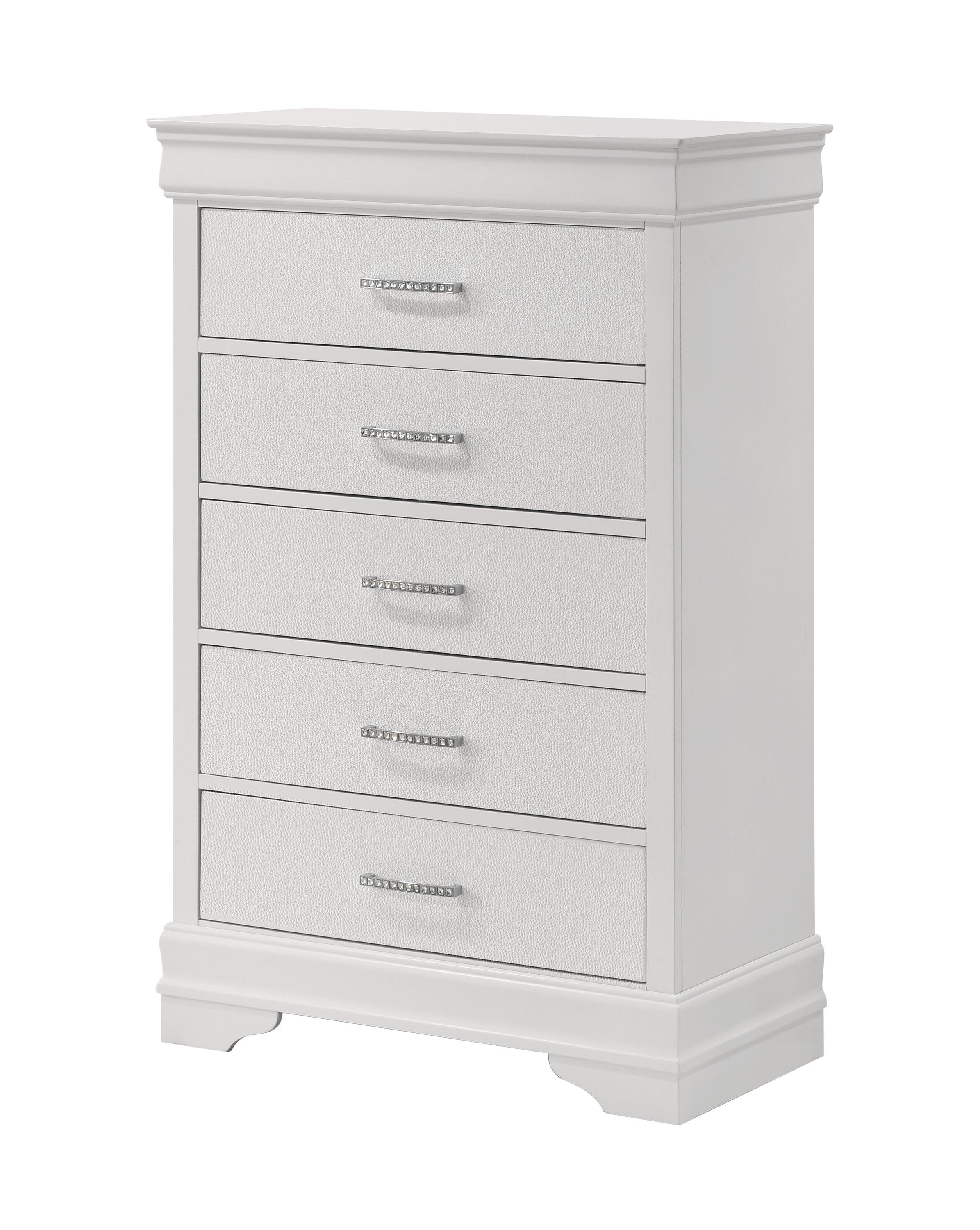 Amalia White Panel Youth Bedroom Set - Image 5