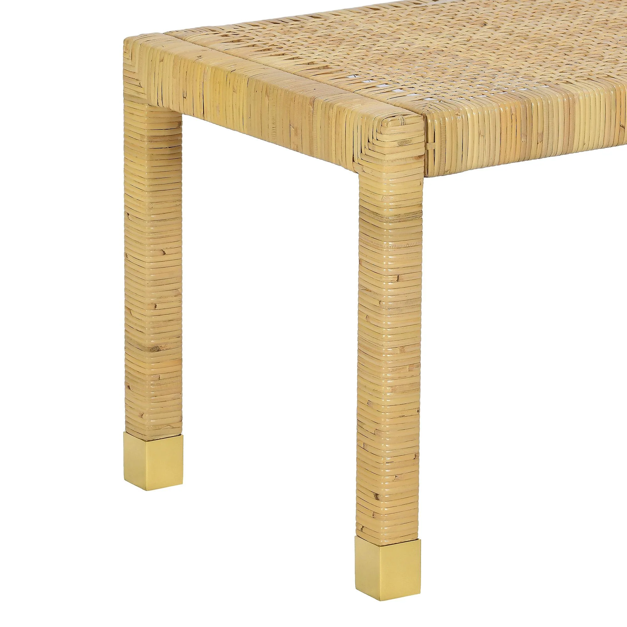 Amara Cream Linen Bench - Image 6