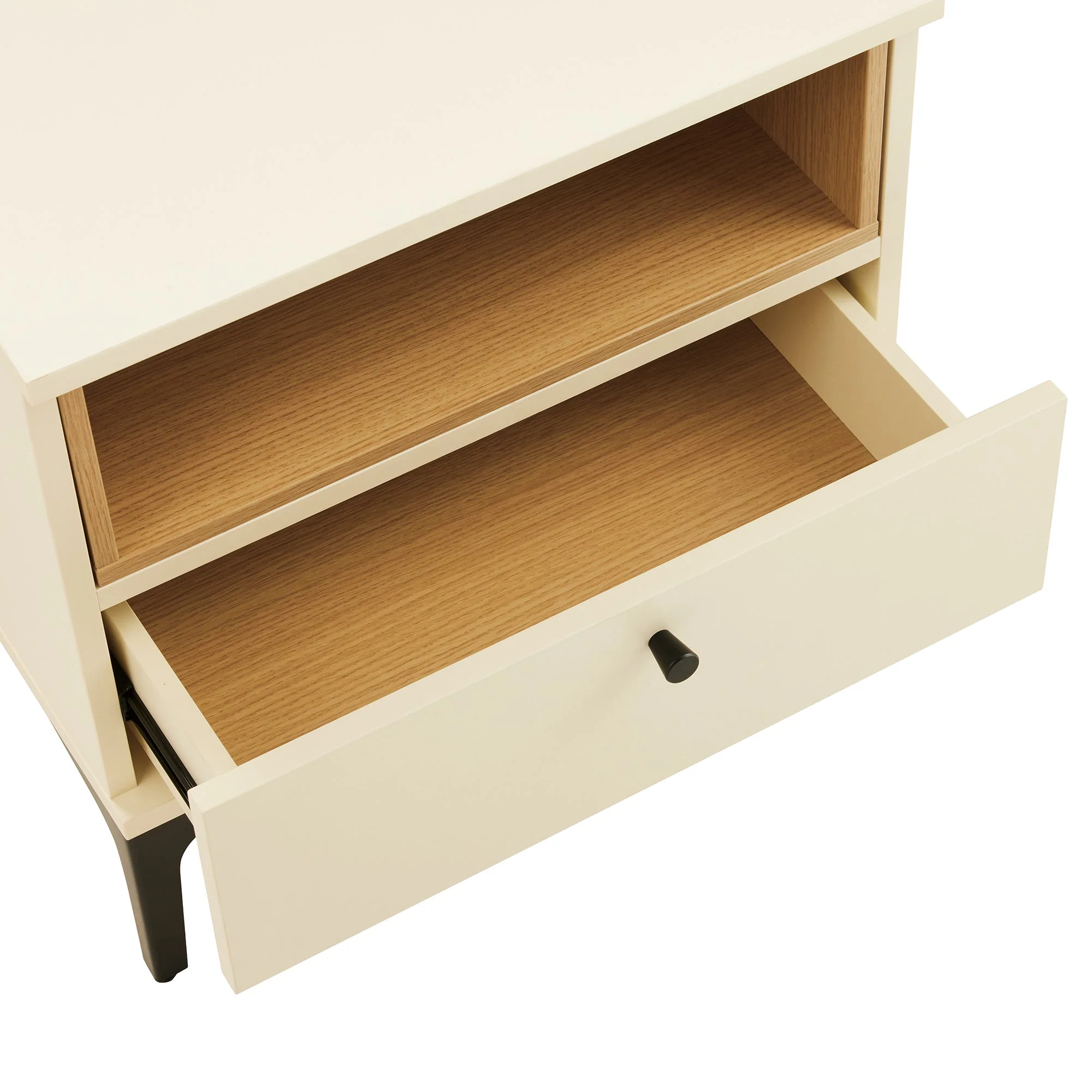 Amara Nightstand in Cream and Natural Oak (set of 2) - Image 5