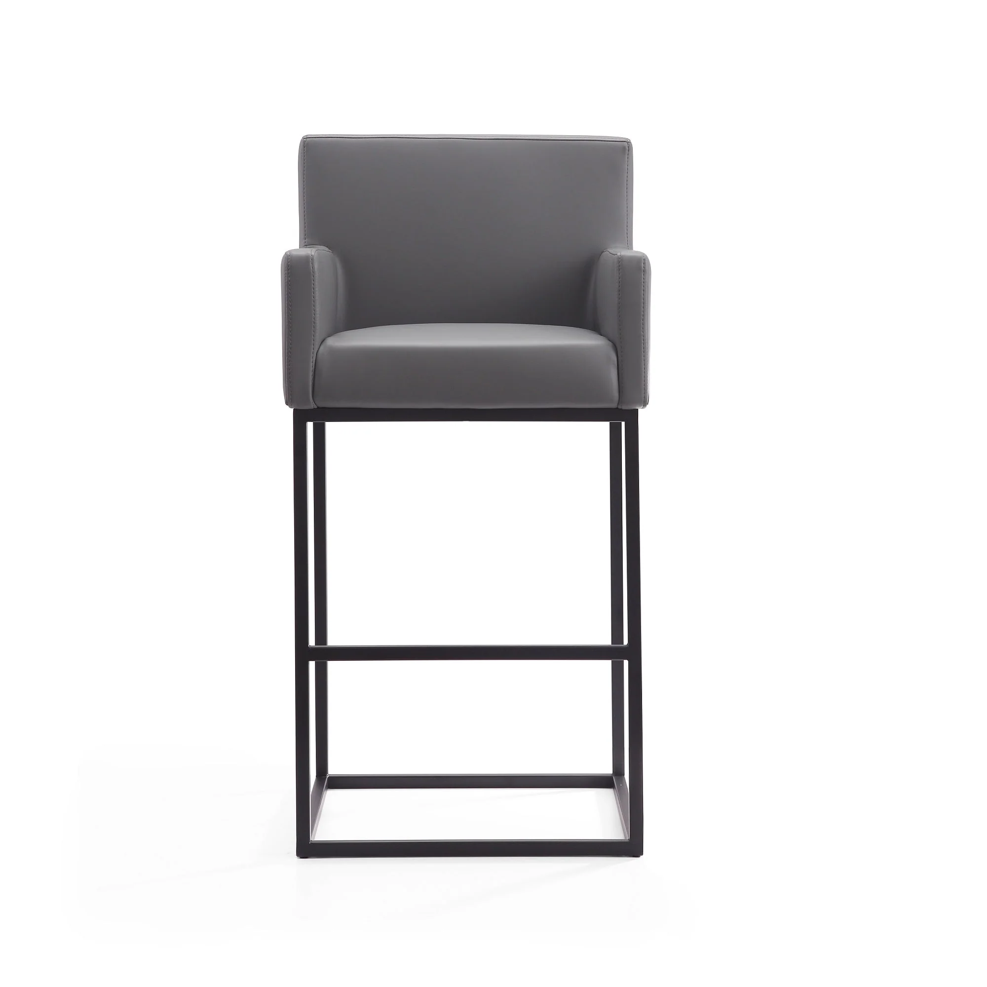 Ambassador Barstool in Grey and Black (set of 2) - Image 5
