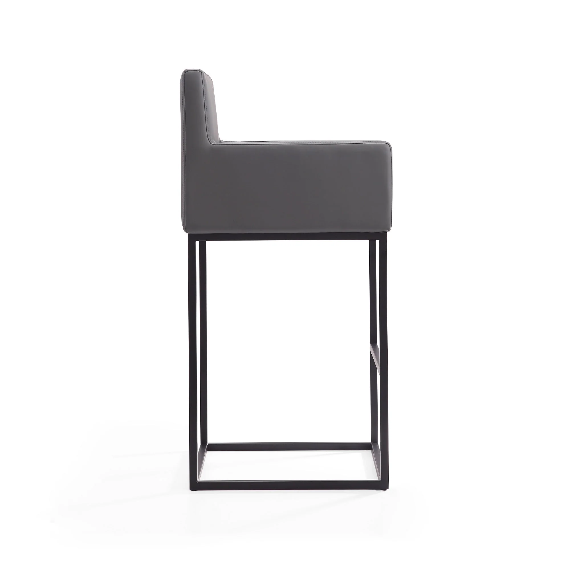 Ambassador Barstool in Grey and Black (set of 2) - Image 6