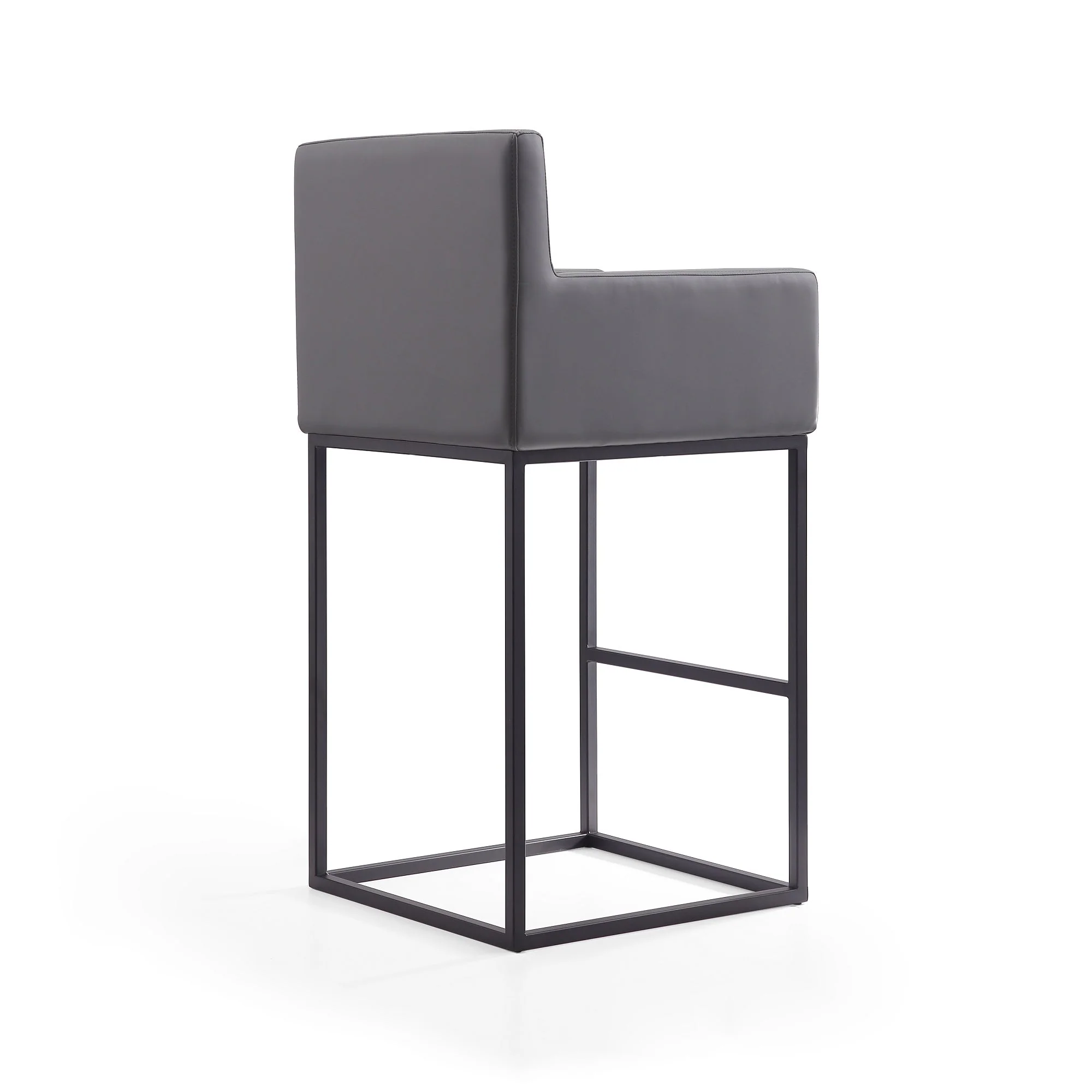Ambassador Barstool in Grey and Black (set of 2) - Image 7