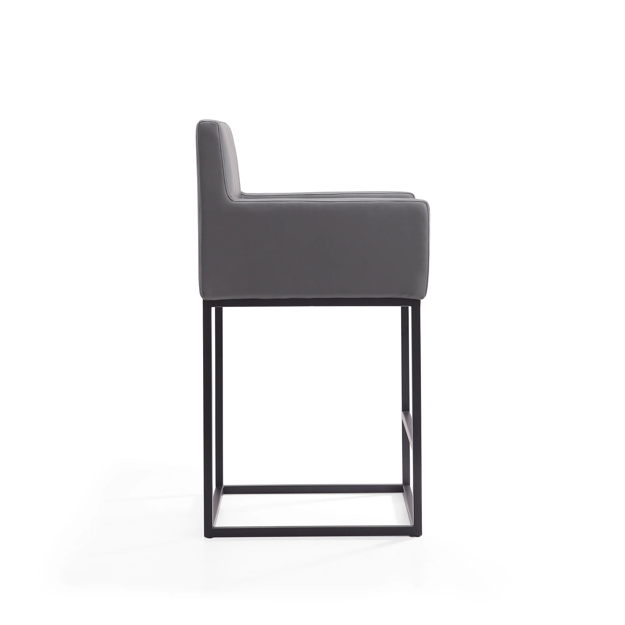 Ambassador Counter Stool in Grey and Black (set of 2) - Image 6