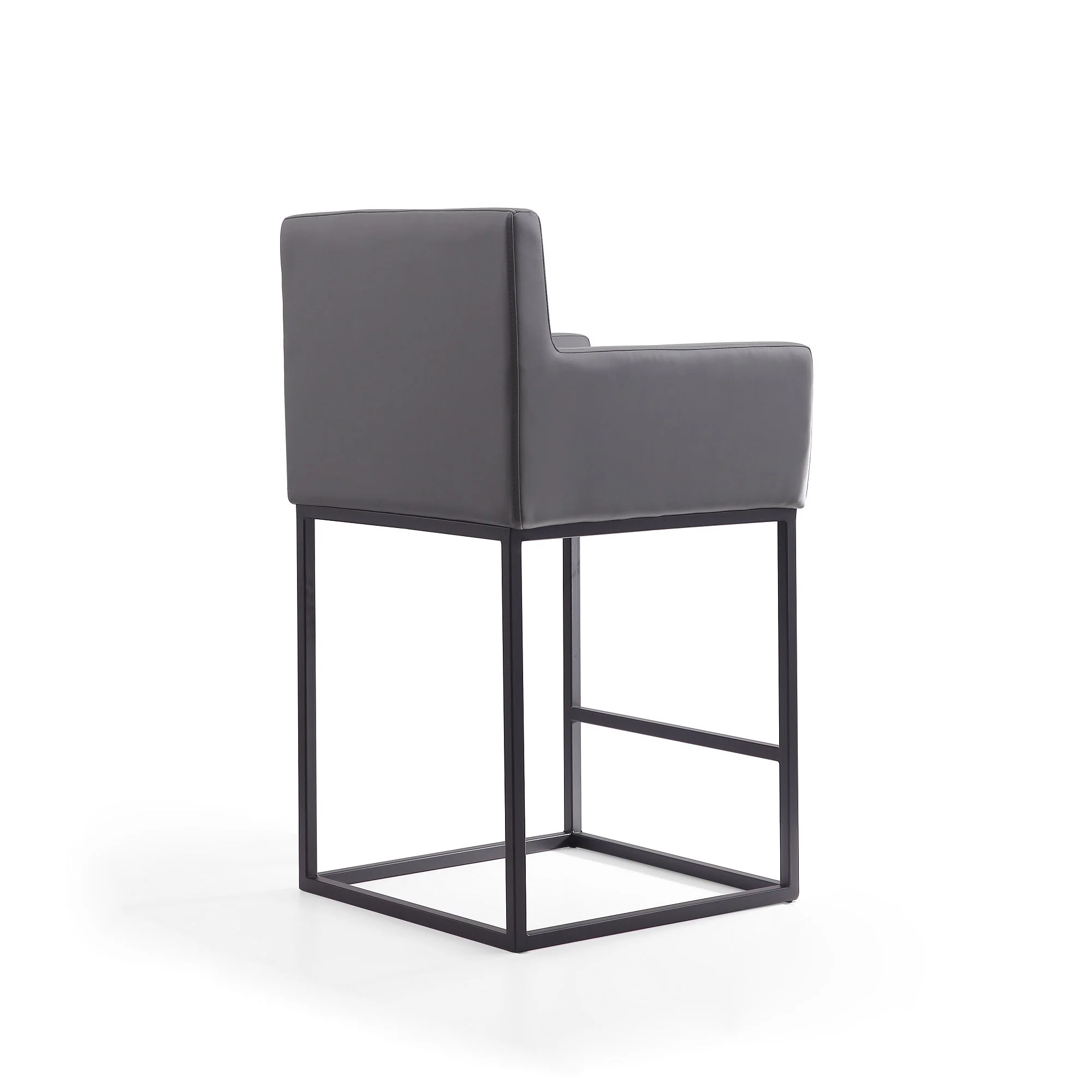 Ambassador Counter Stool in Grey and Black (set of 2) - Image 7