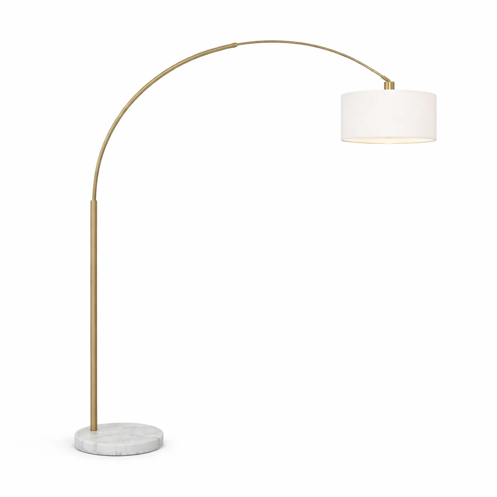 Ambient Arch Gold Brass Floor Lamp - Image 7