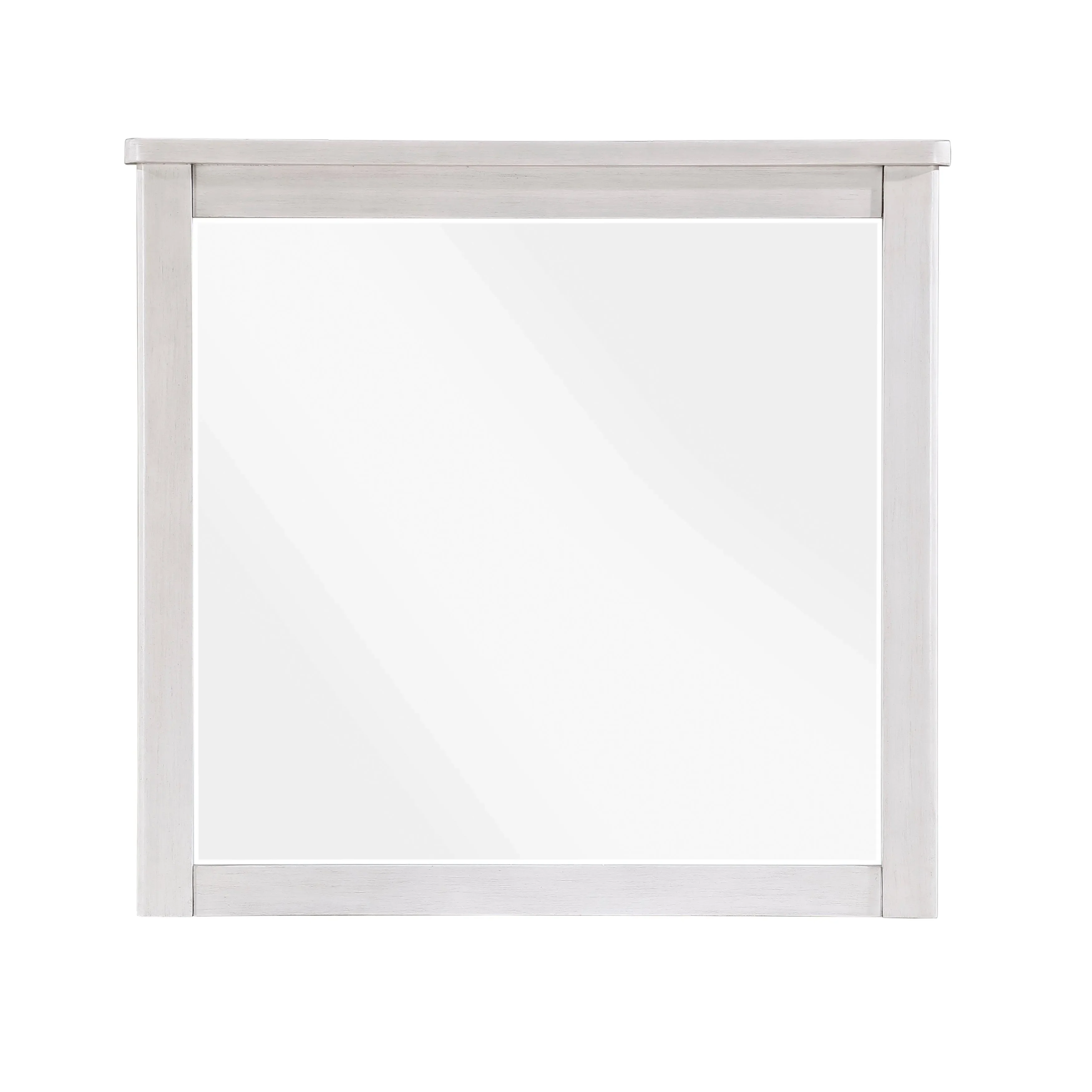 Ambrose Antique White/Gray Mirror
