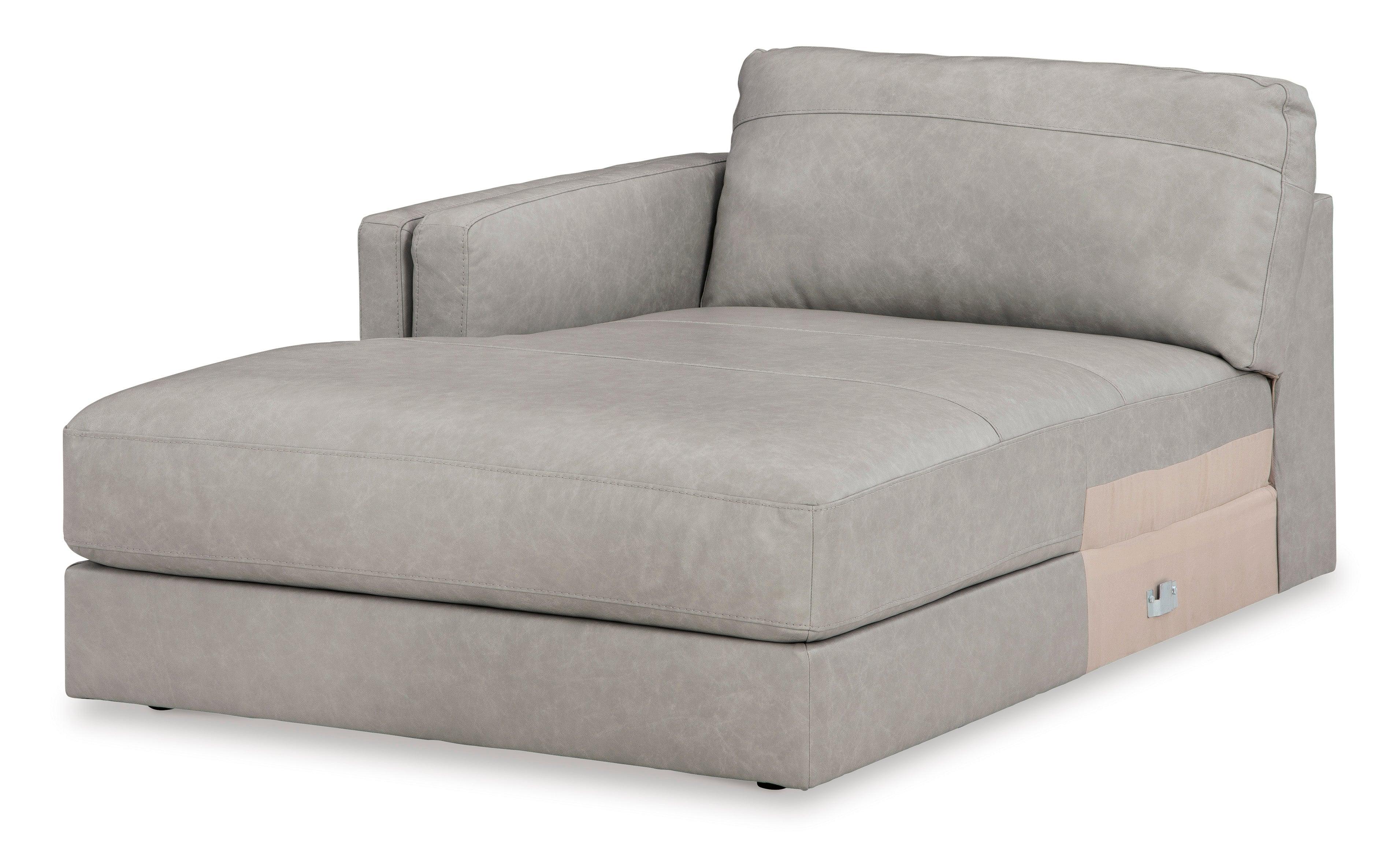 Amiata Glacier Leather 2-Piece Left Arm Facing (Left Arm Facing (LAF)) Chaise Sectional - Image 7