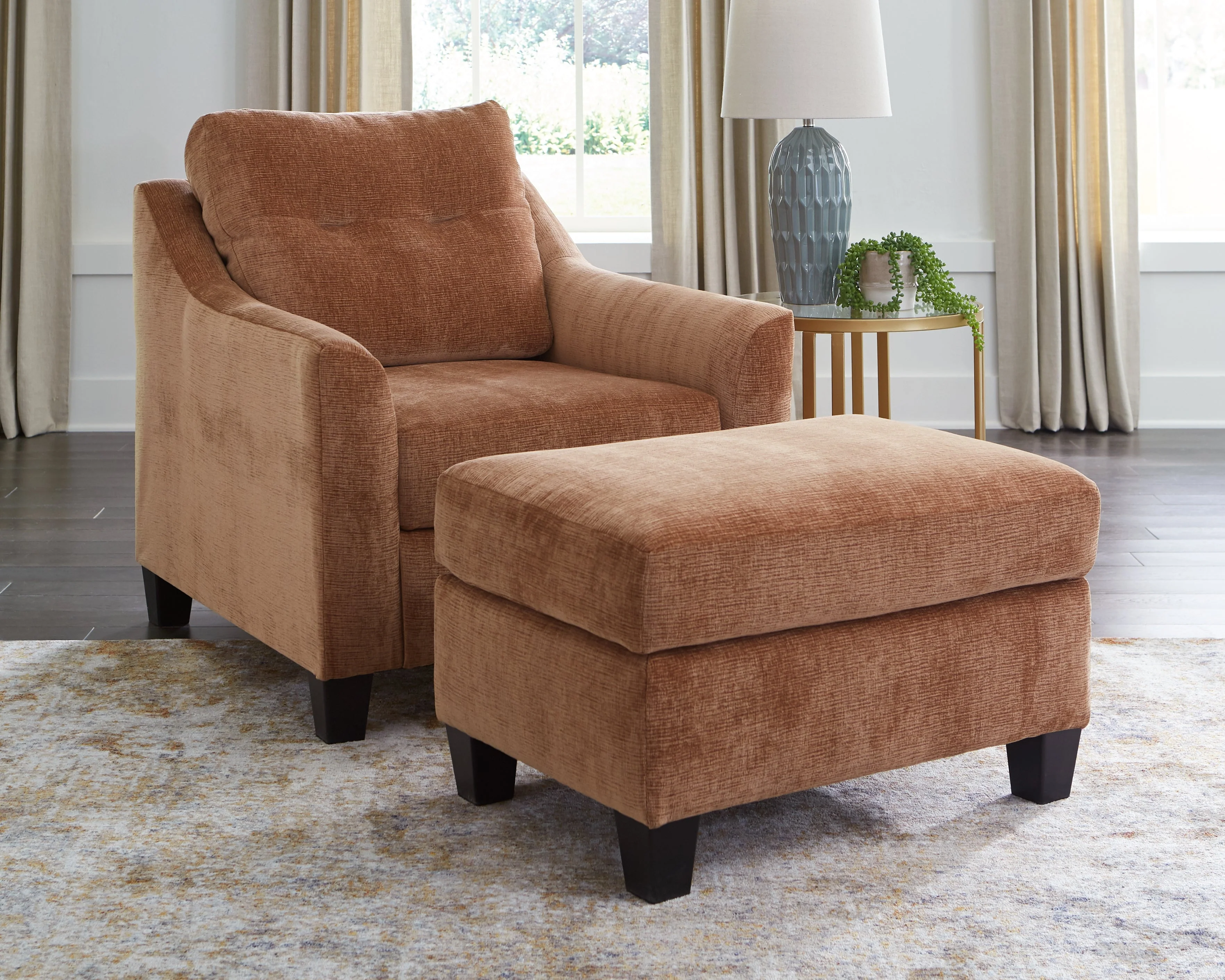 Amity Bay Clay Chair and Ottoman