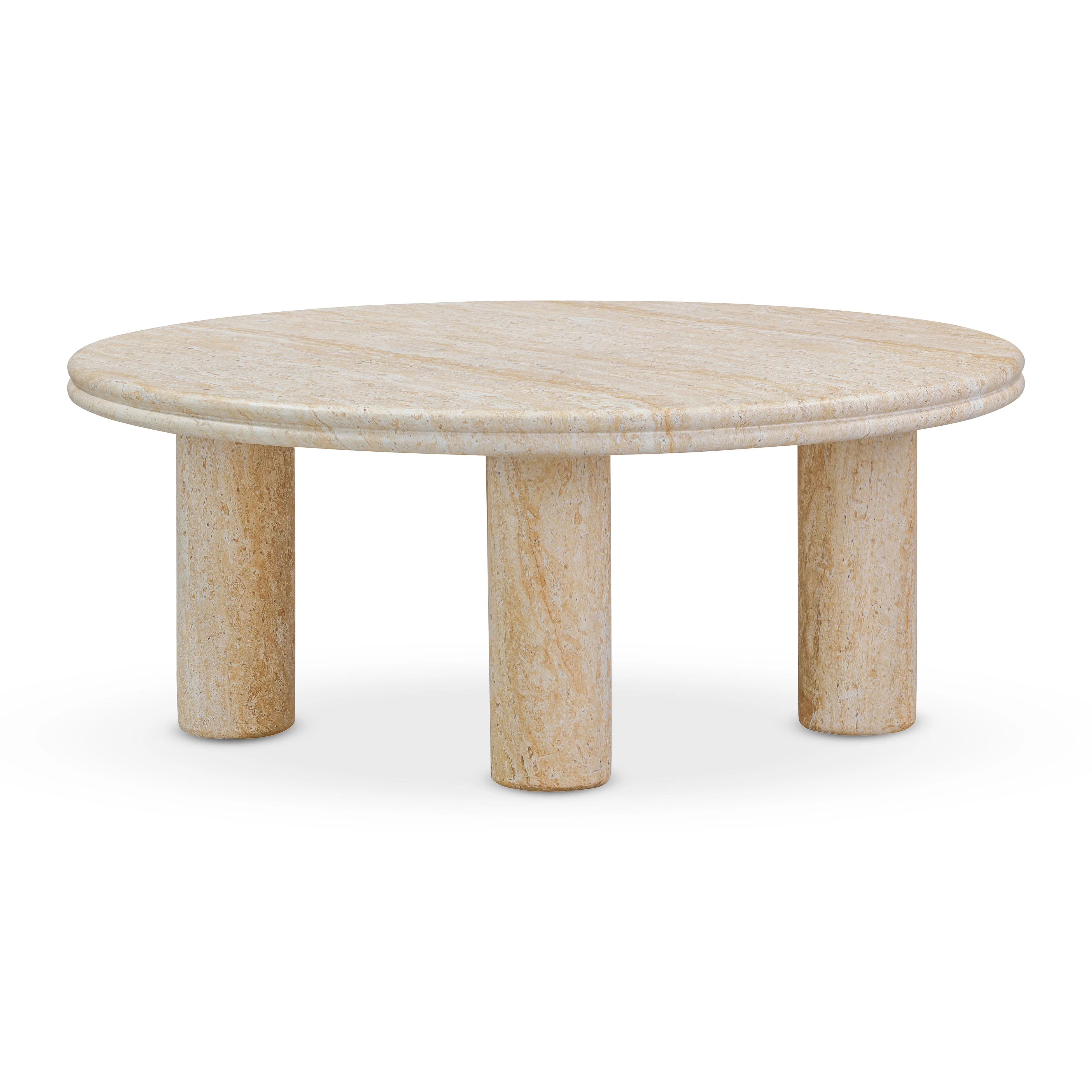 Amora Faux Travertine Indoor/Outdoor Nesting Accent Tables - Image 5