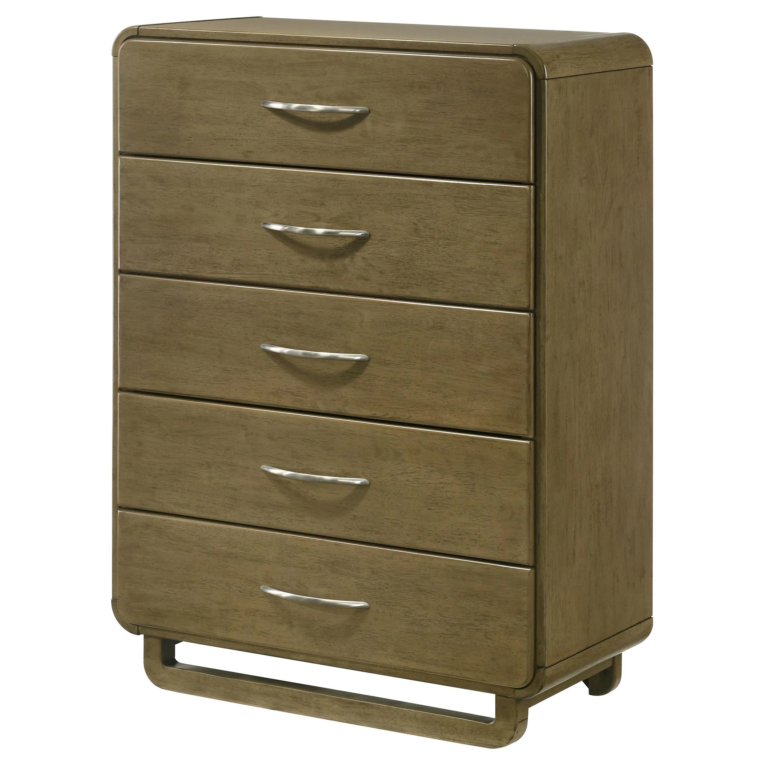Amsbury Nutmeg 5-Drawer Chest - Image 4