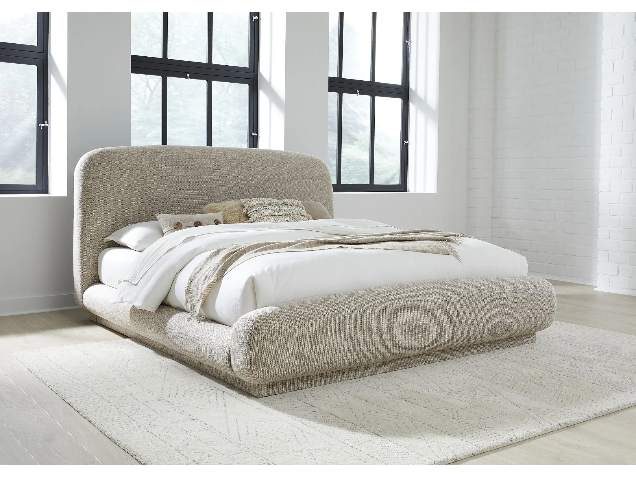 Anansi Tirimbina Hyena King Upholstered Platform Bed