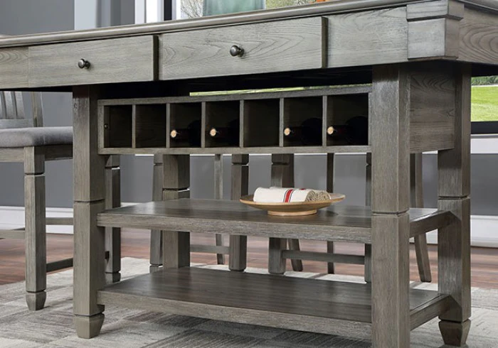 Anaya Gray 7-Piece Counter Height Table Set - Image 3
