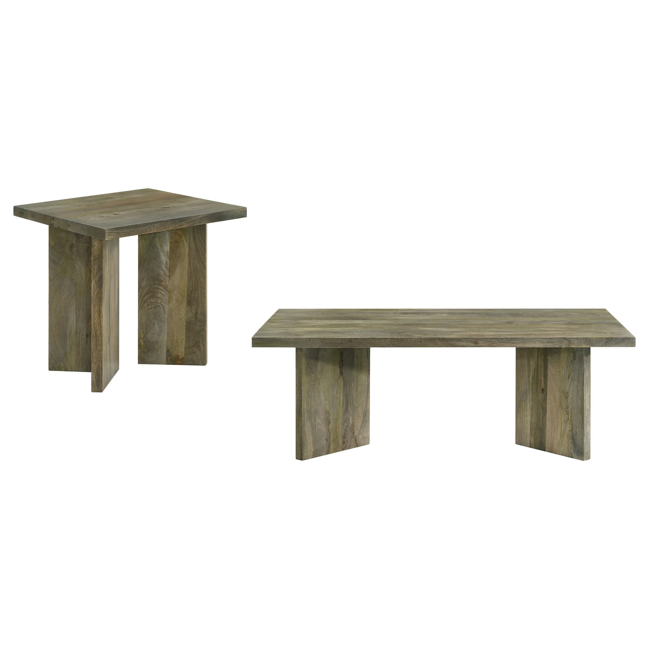 Andando Mango Brown 2-Piece Coffee and End Table Set - Image 2