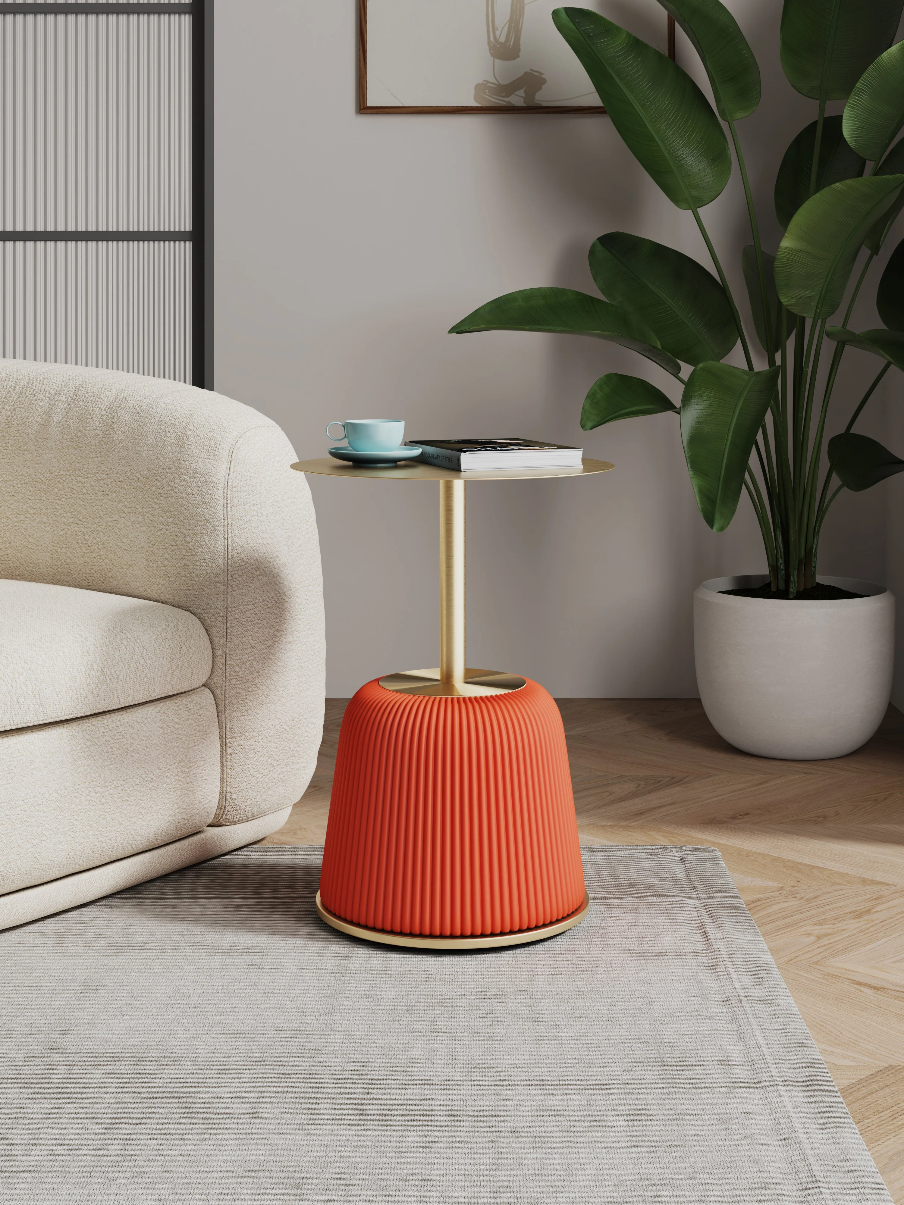 Anderson End Table 1.0 in Orange - Image 2