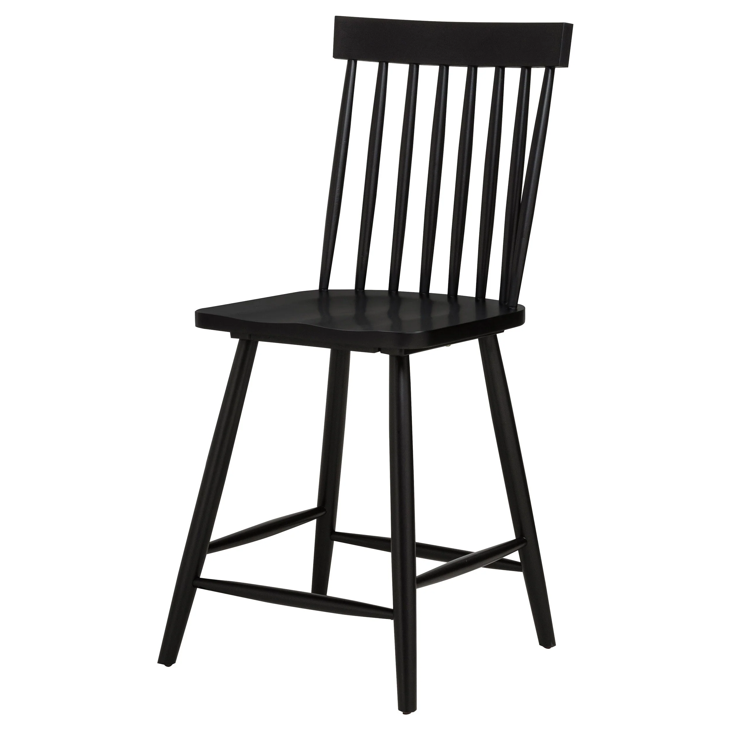 Andrews Black Windsor Counter Height Dining Side Chair (Set of 2) - Image 5