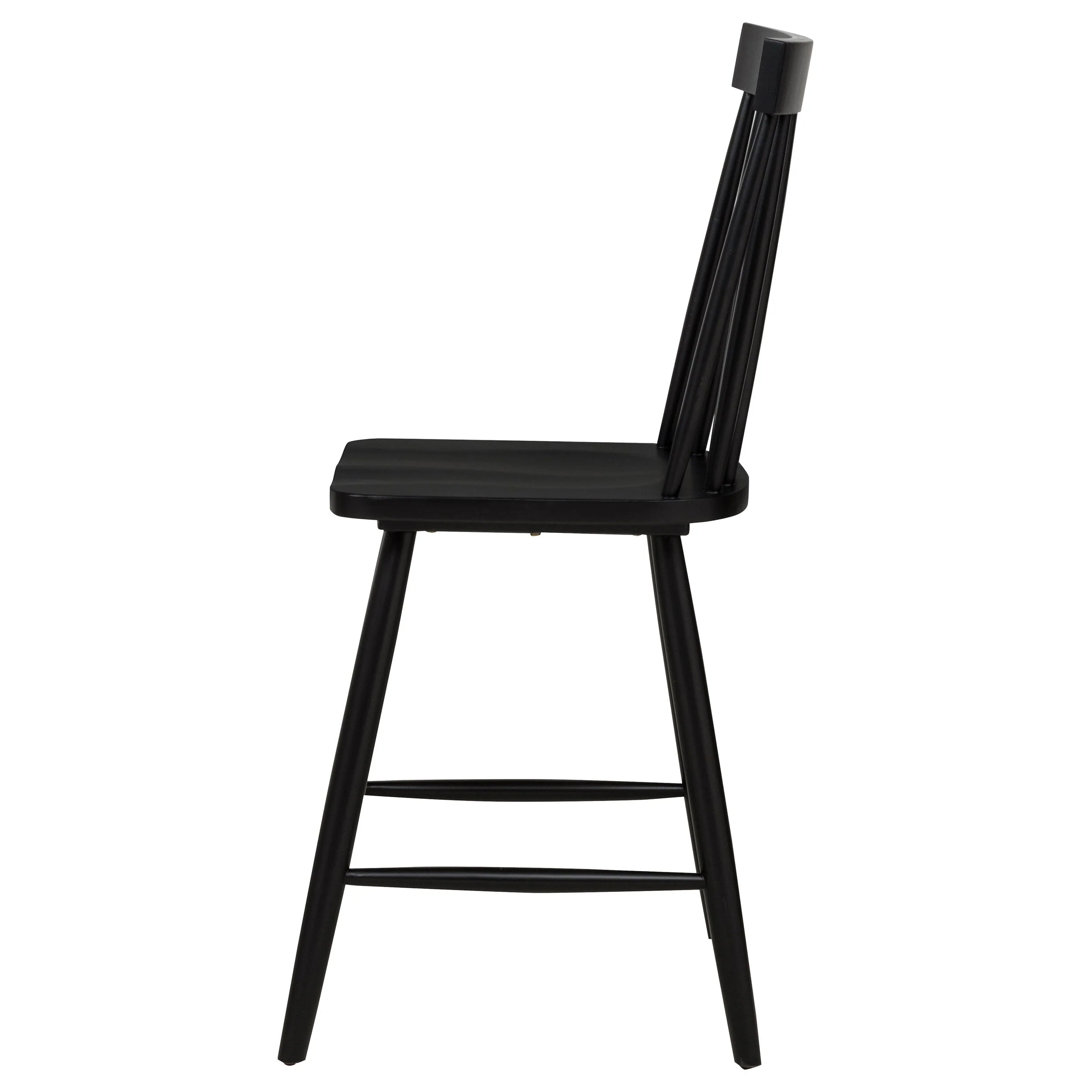 Andrews Black Windsor Counter Height Dining Side Chair (Set of 2) - Image 6