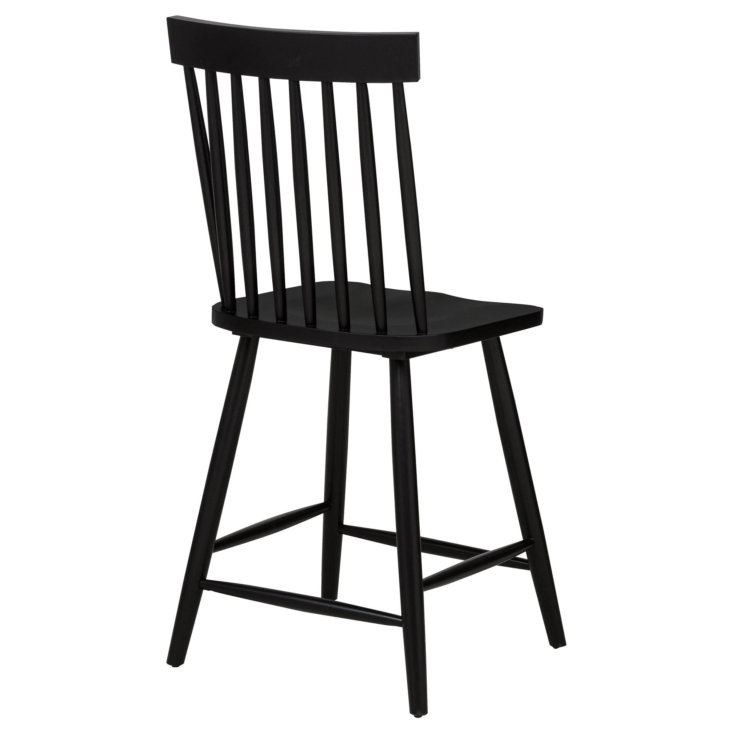 Andrews Black Windsor Counter Height Dining Side Chair (Set of 2) - Image 9