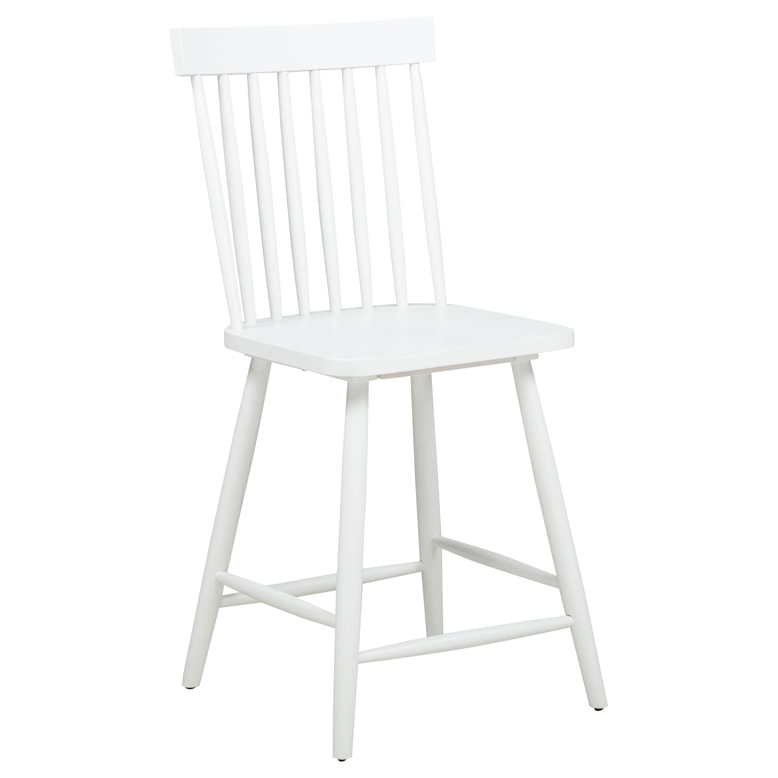 Andrews White/Light Ash 5-piece Round Counter Dining Set - Image 6