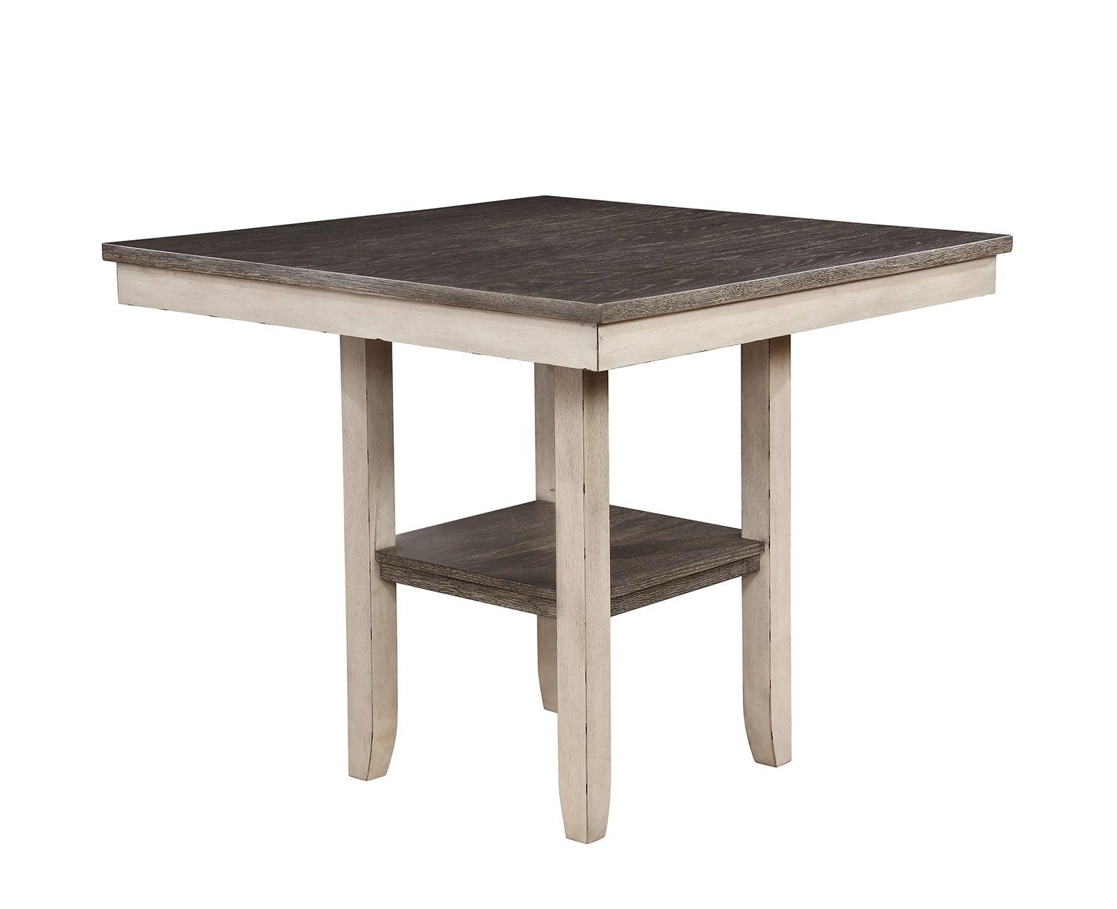 Ann Antique White/Gray 5-Piece Counter Ht. Table Set - Image 2
